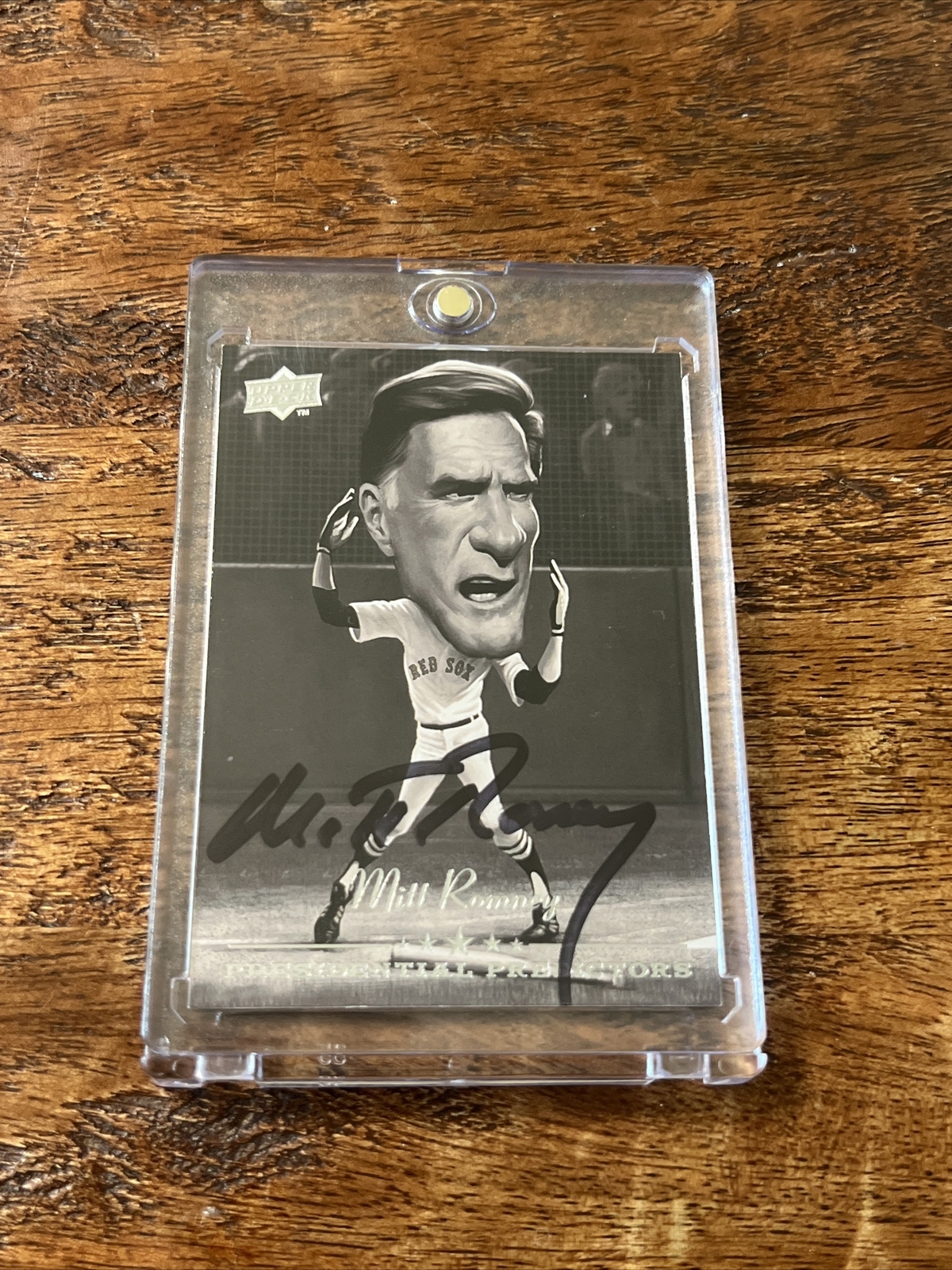 Mitt Romney Signed Red Sox Card Psa Dna Coa Autographed United States Senator