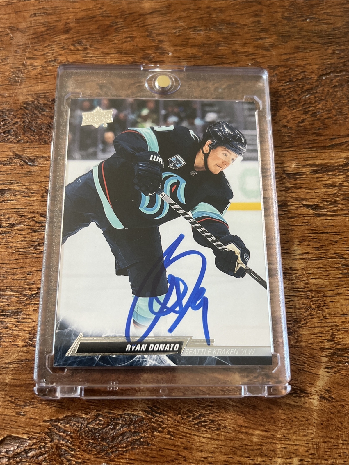 Ryan Donato IP Signed Upper Deck Card Psa Dna Coa Kraken Autographed