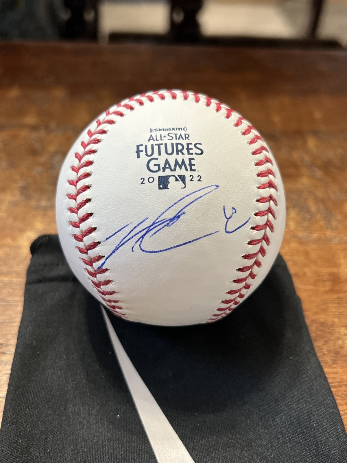 Zac Veen Signed 2022 Futures Game Baseball Psa Dna Coa Rockies Autographed