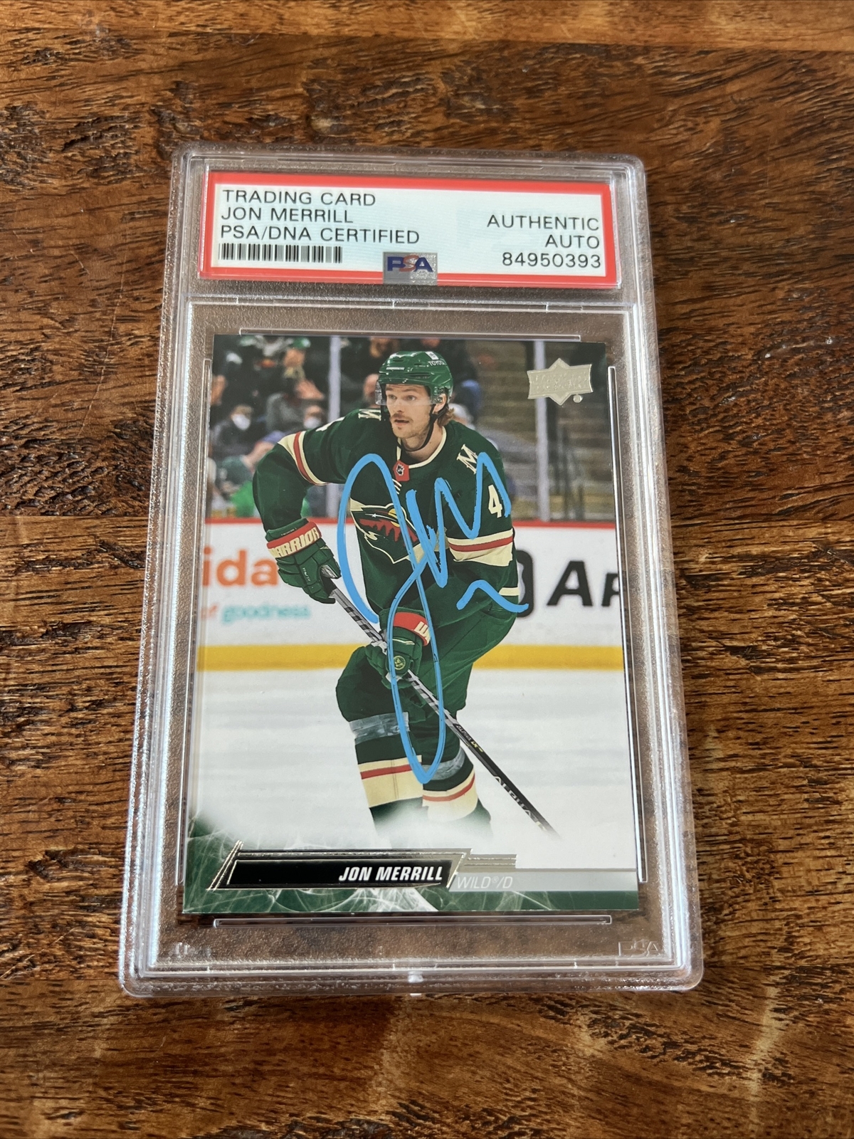 Jon Merrill IP Signed Upper Deck Card Psa Dna Coa Slab Autographed Wild