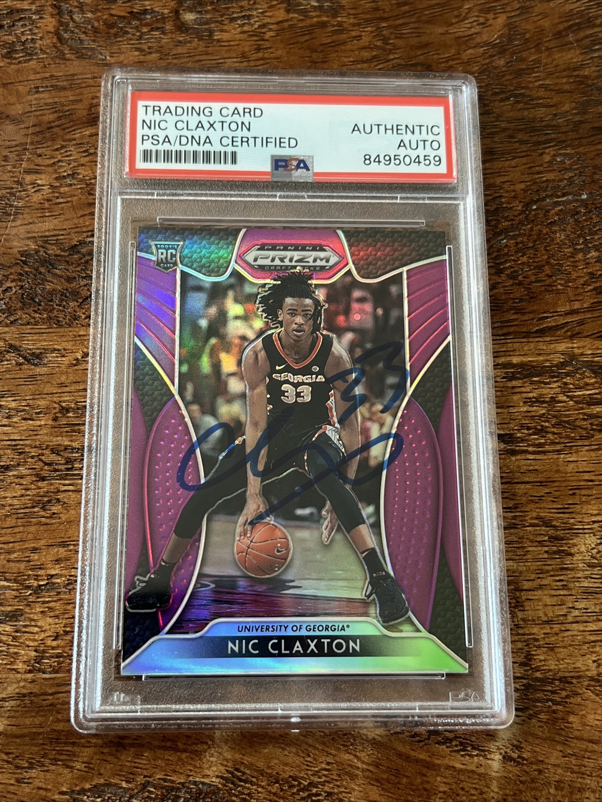 Nic Claxton IP Signed Prizm RC Card Psa Dna Coa Slab Autographed Nets