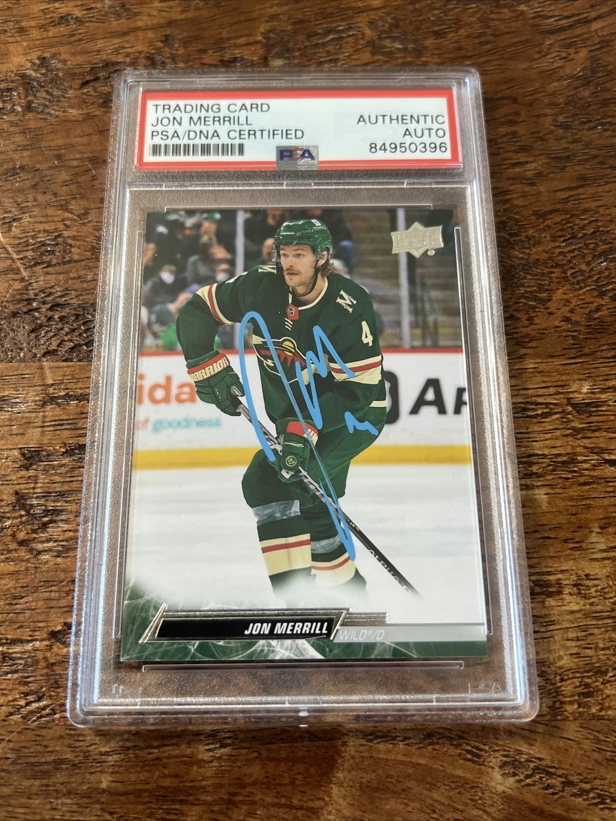 Jon Merrill IP Signed Upper Deck Card Psa Dna Coa Slab Autographed Wild