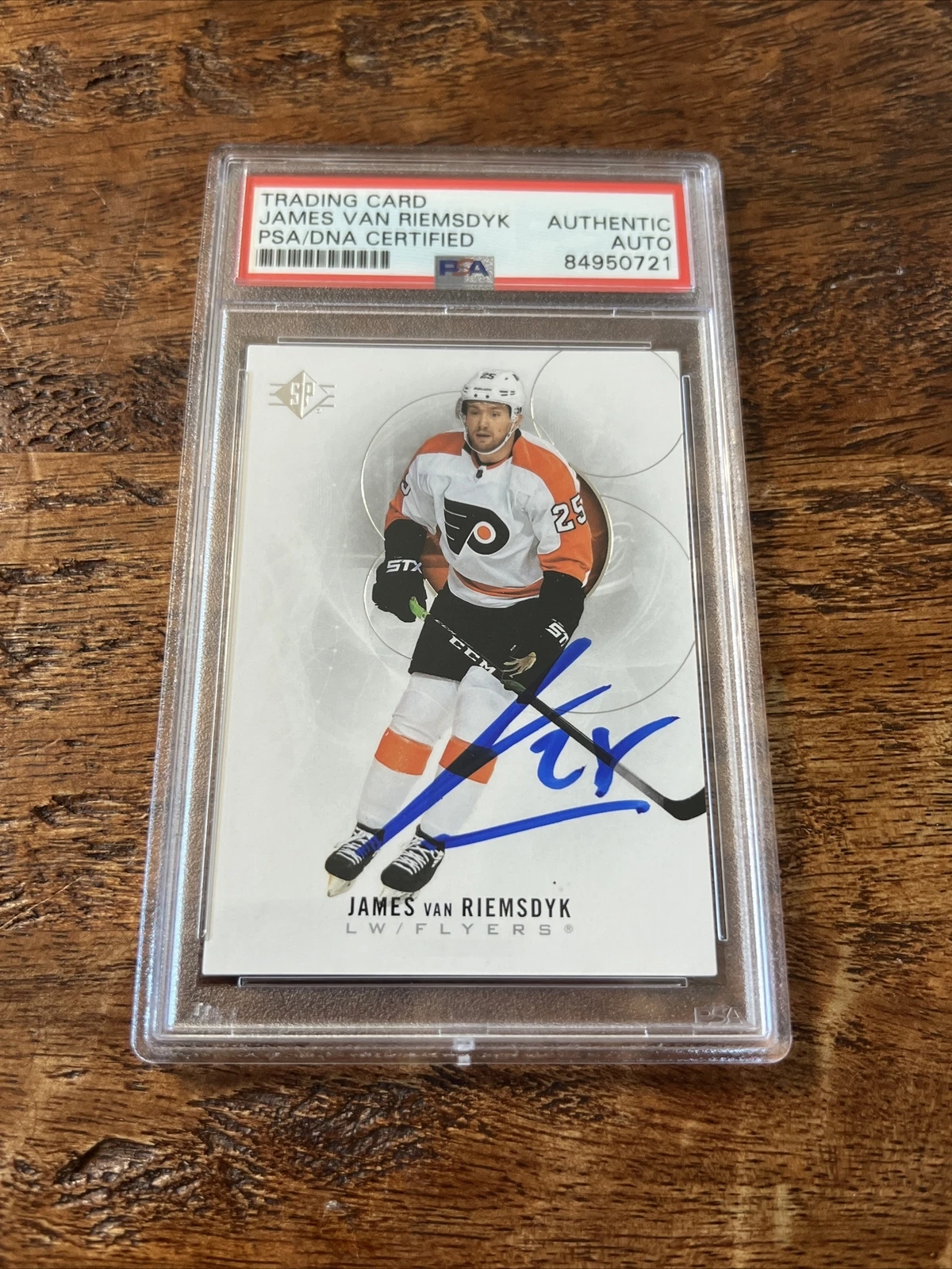 James van Riemsdyk IP Signed UD SP Card Psa Dna Coa Slab Flyers Autographed