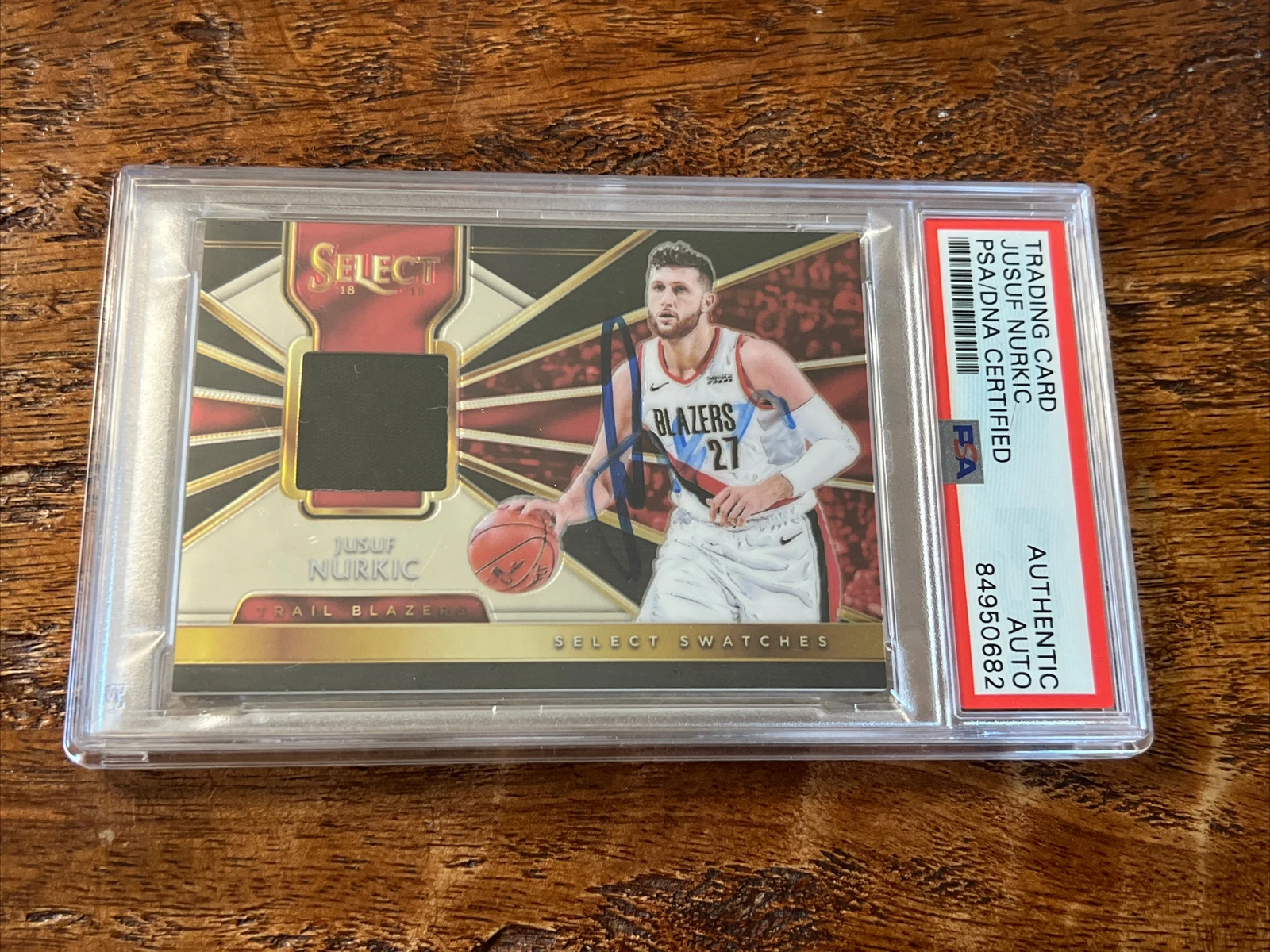 JUSUF NURKIC IP Signed Select Jersey Card Psa Dna Coa Slab Autographed Blazers