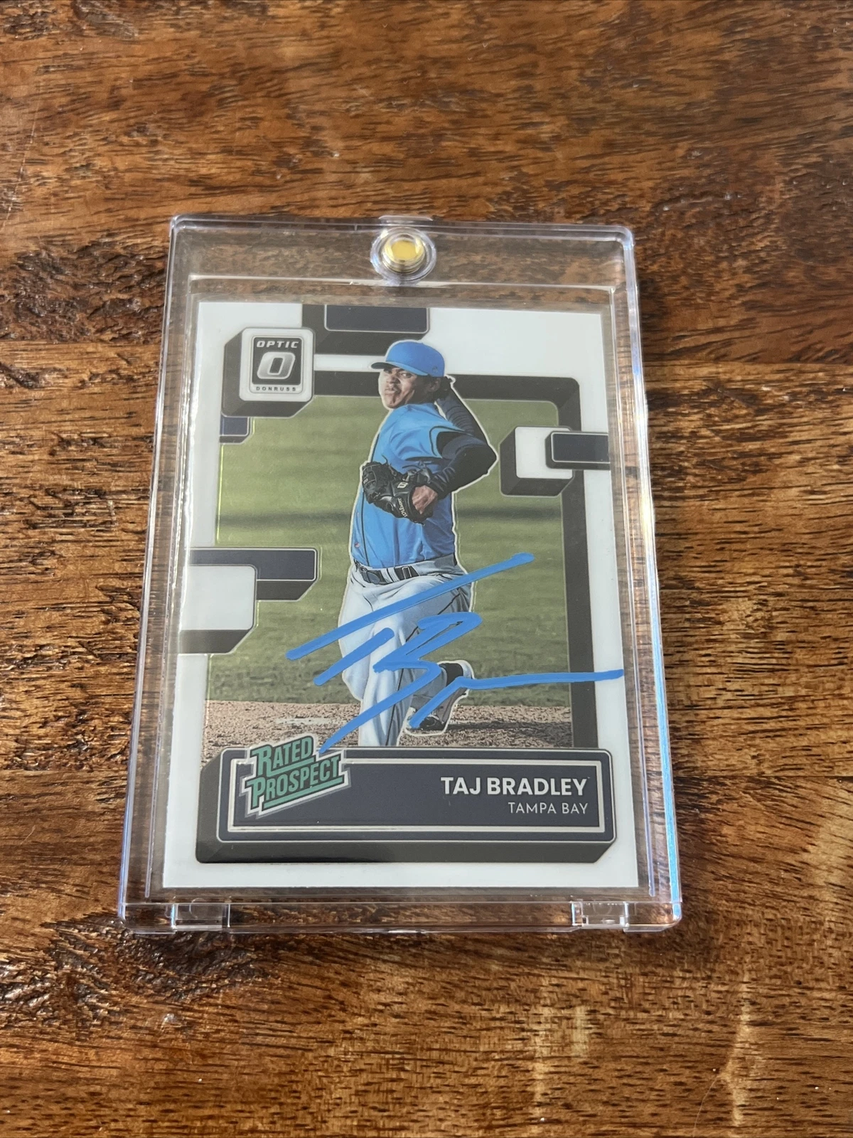 Taj Bradley IP Signed Optic RC Card Psa Dna Coa Autographed Rays