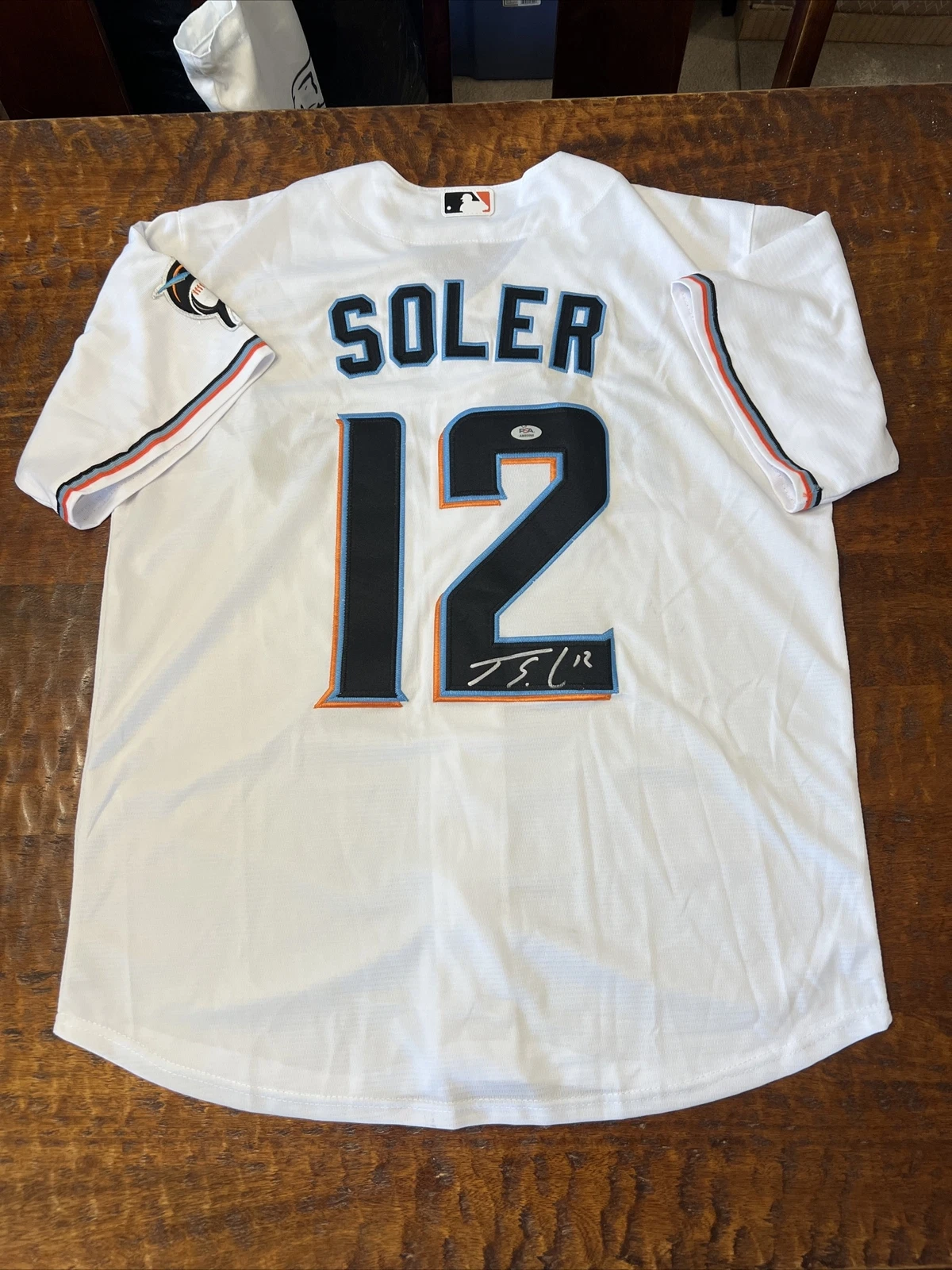 Jorge Soler Signed Miami Marlins Jersey PSA DNA Coa Autographed