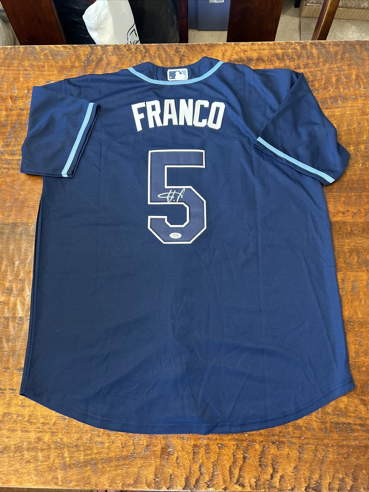 Wander Franco Signed Tampa Bay Rays Jersey PSA DNA Coa Autographed