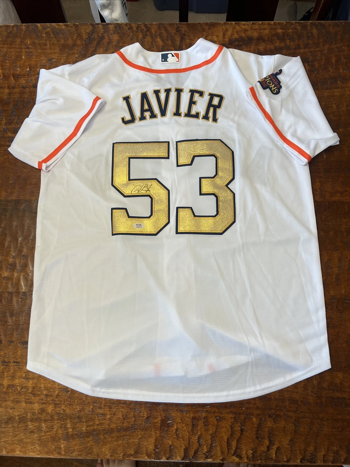 Cristian Javier Signed Houston Astros Jersey PSA DNA Coa Autographed