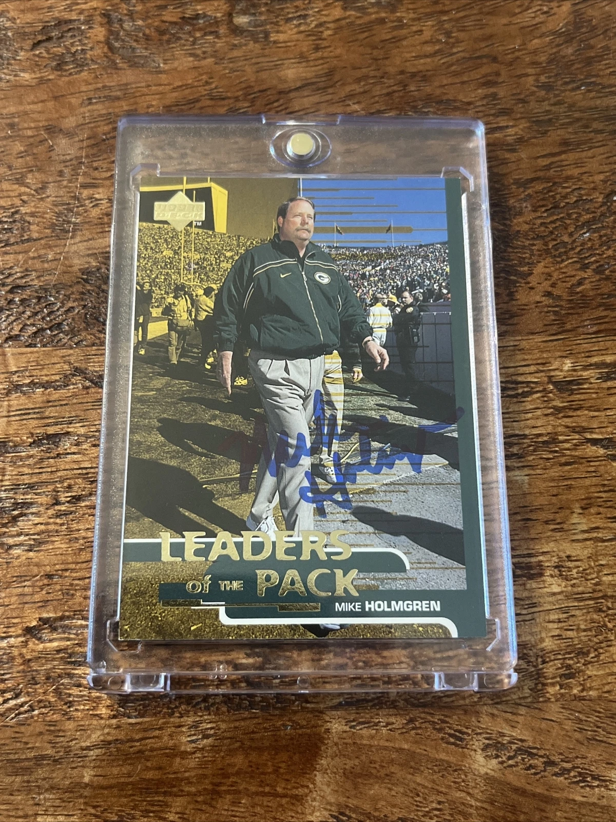 Mike Holmgren IP Signed Upper Deck Card Psa Dna Coa Autographed Packers