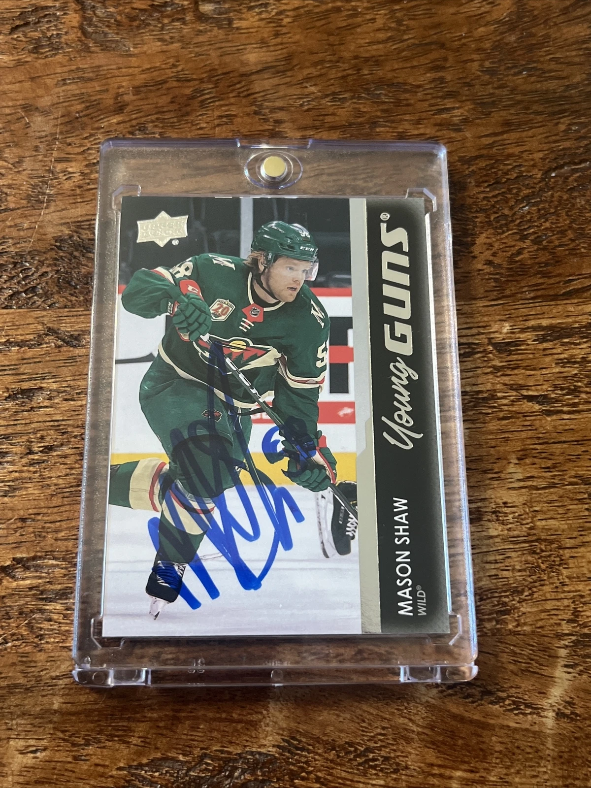 Mason Shaw IP Signed UD Young Guns Card Psa Dna Coa Autographed Wild