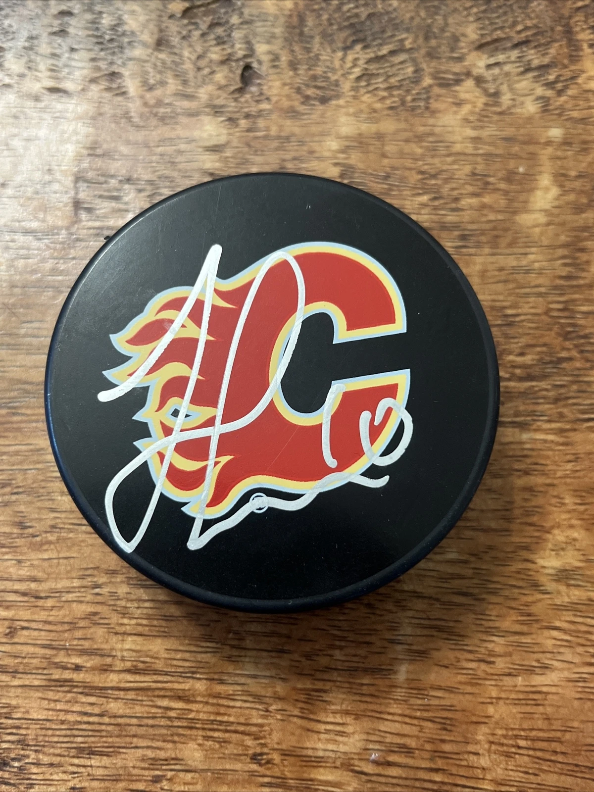 Jonathan Huberdeau Signed Calgary Flames Hockey Puck PSA DNA Coa Autographed