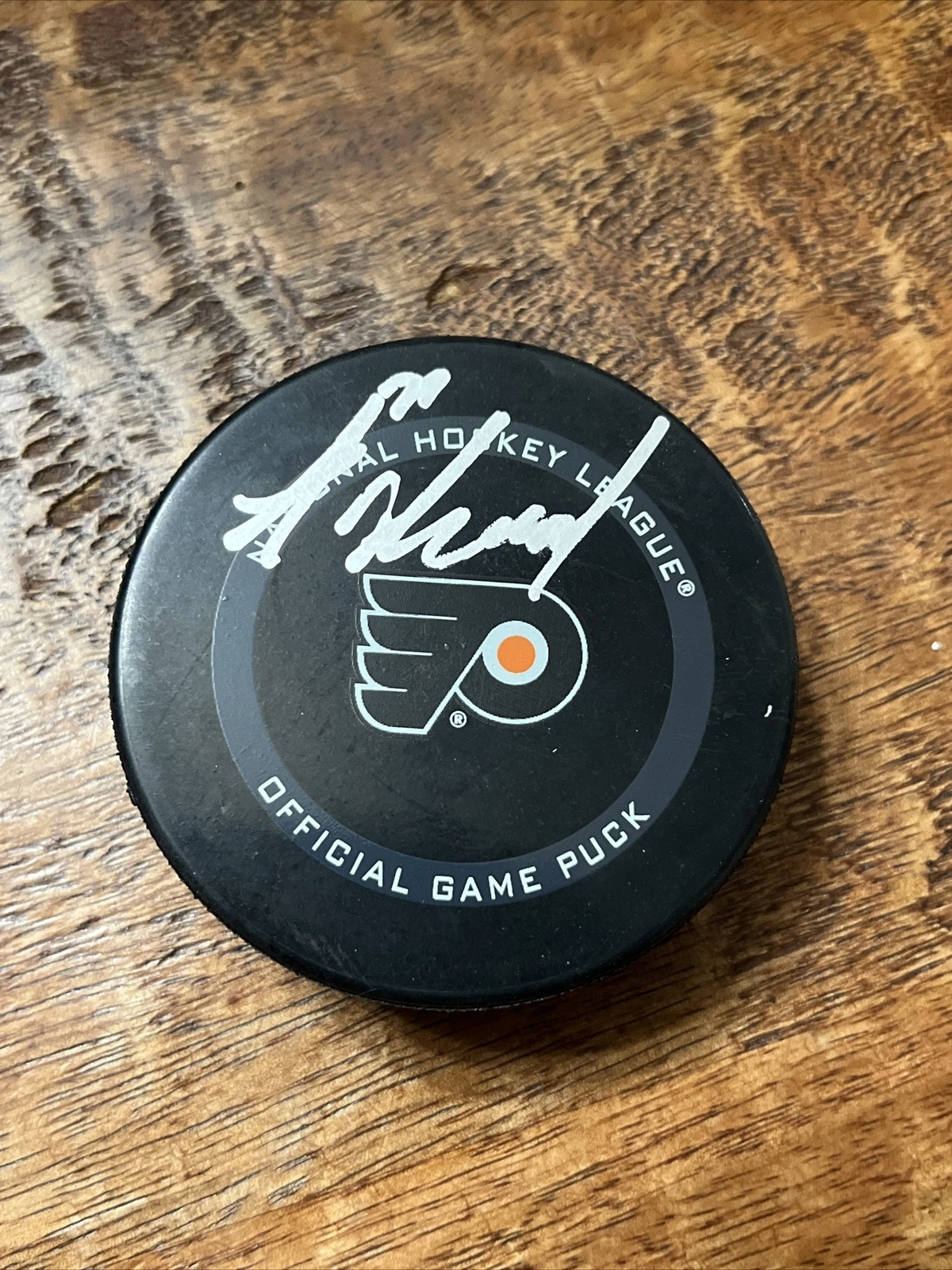 Tony DeAngelo Signed Philadelphia Flyers Game Puck PSA DNA Coa Autographed