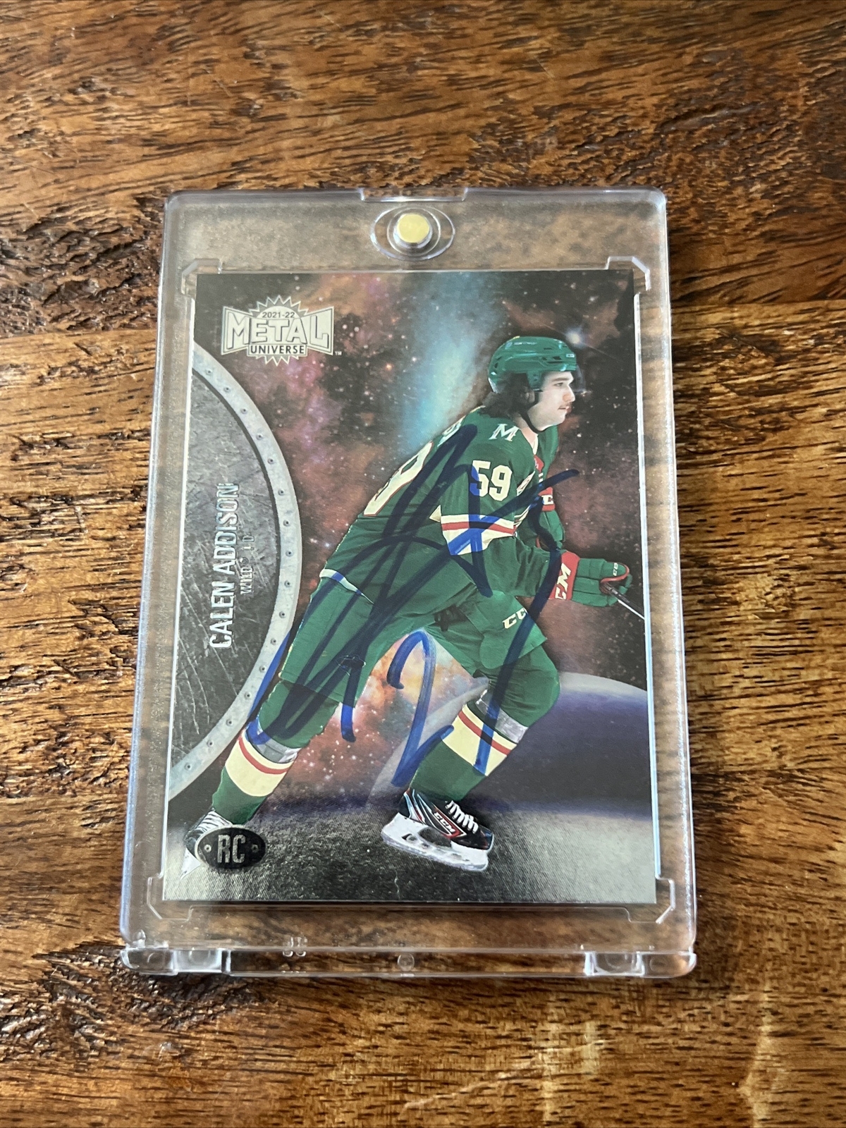 Calen Addison IP Signed Skybox Metal RC Card JSA Coa Autographed Wild