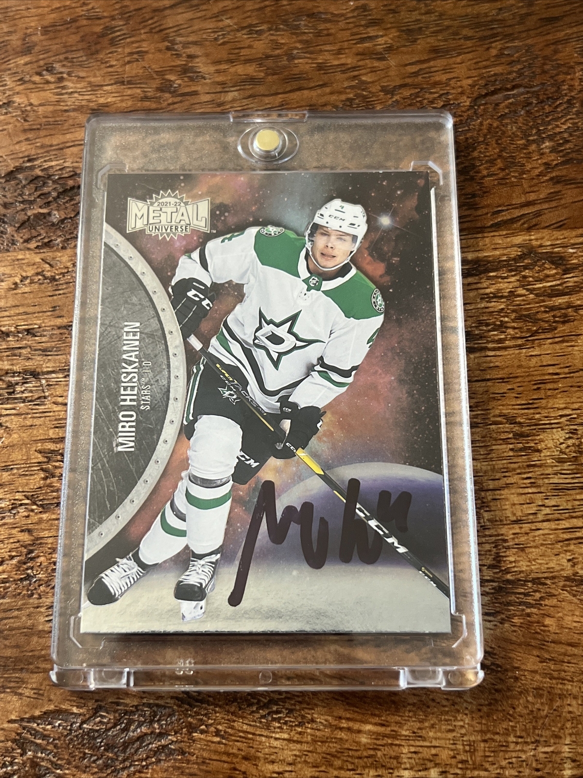 Miro Heiskanen IP Signed Skybox Metal Card JSA Coa Stars Autographed
