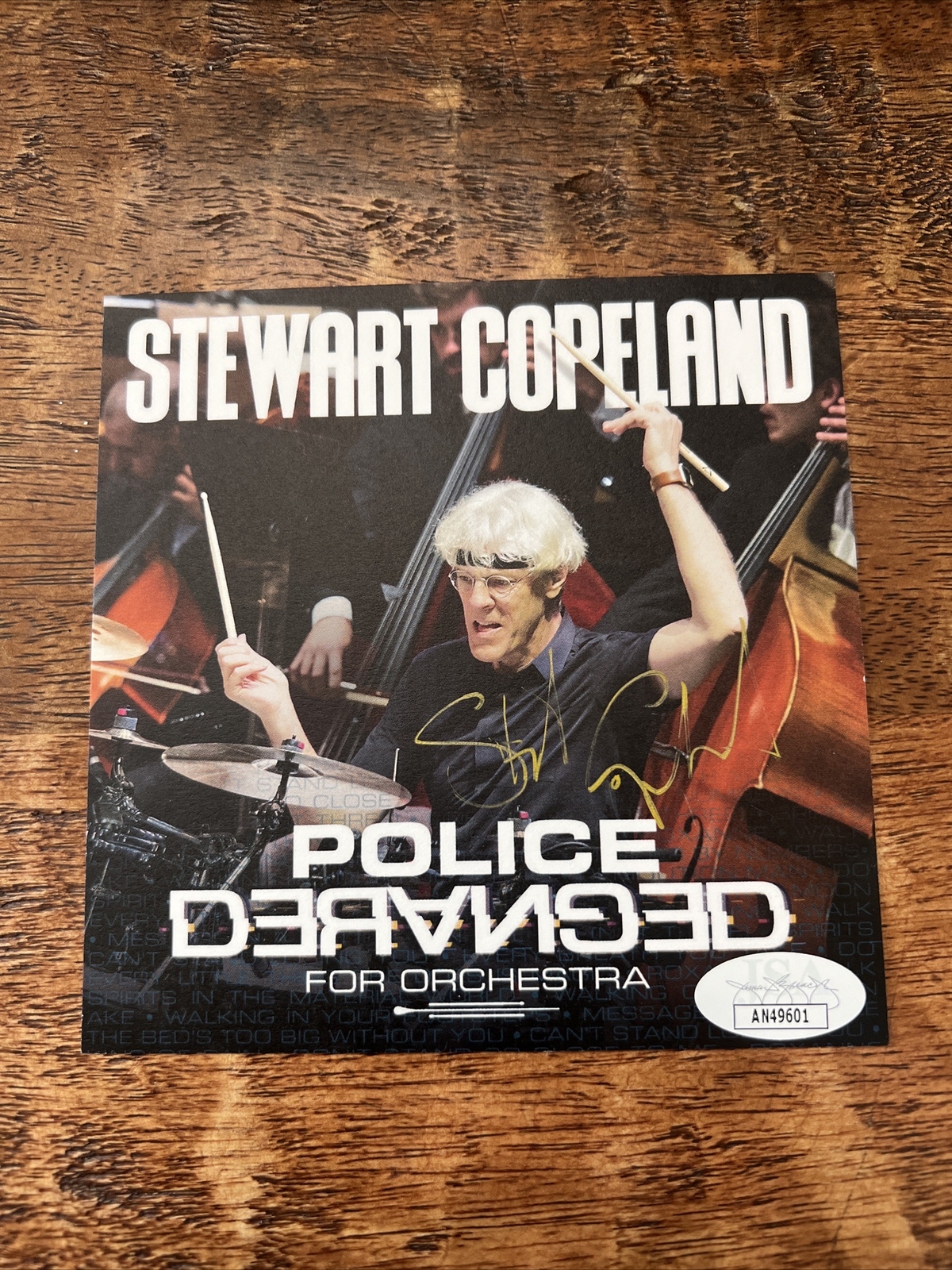 Stewart Copeland Signed Police Deranged Cd Album JSA COA Autographed