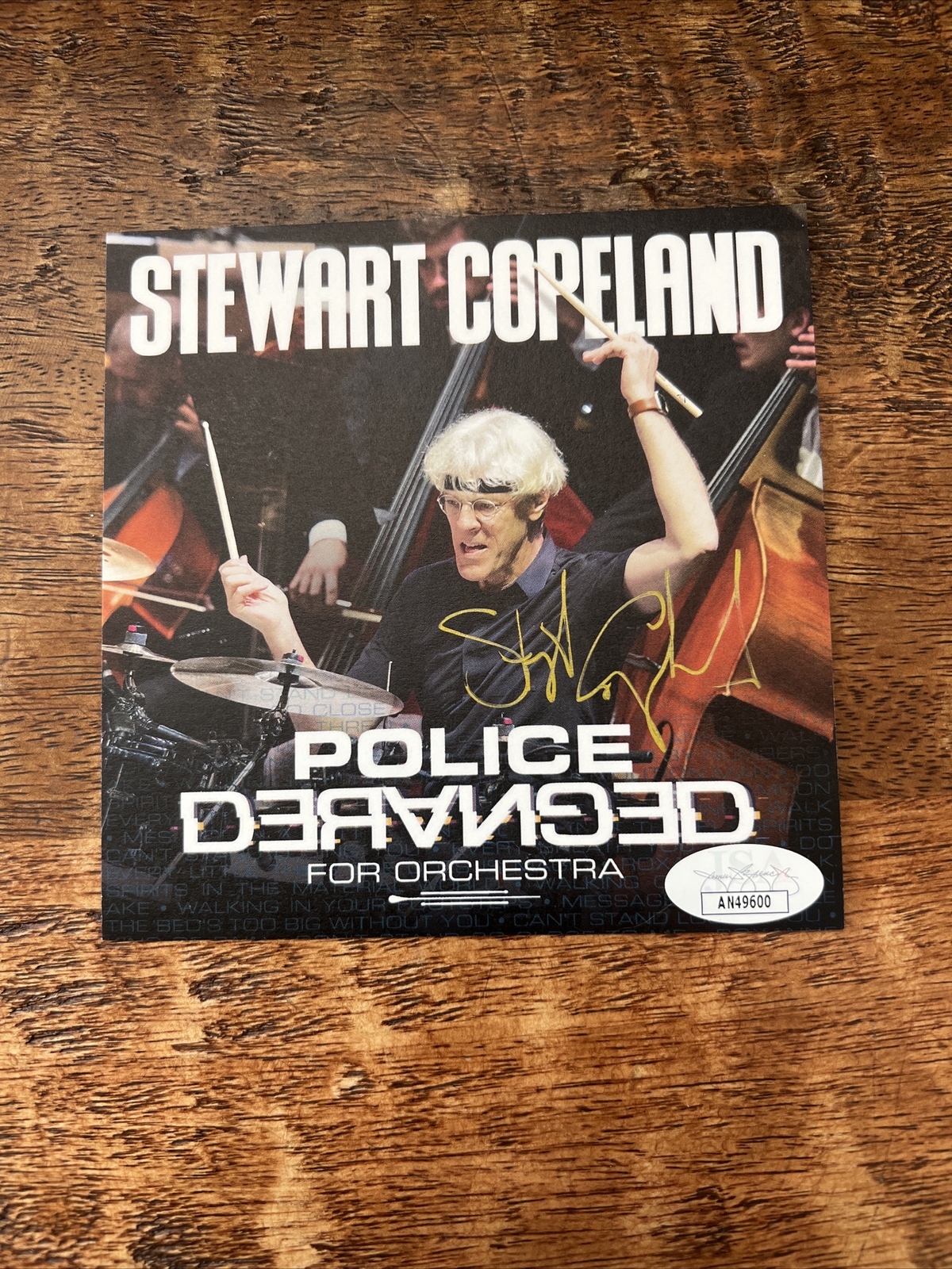 Stewart Copeland Signed Police Deranged Cd Album JSA COA Autographed