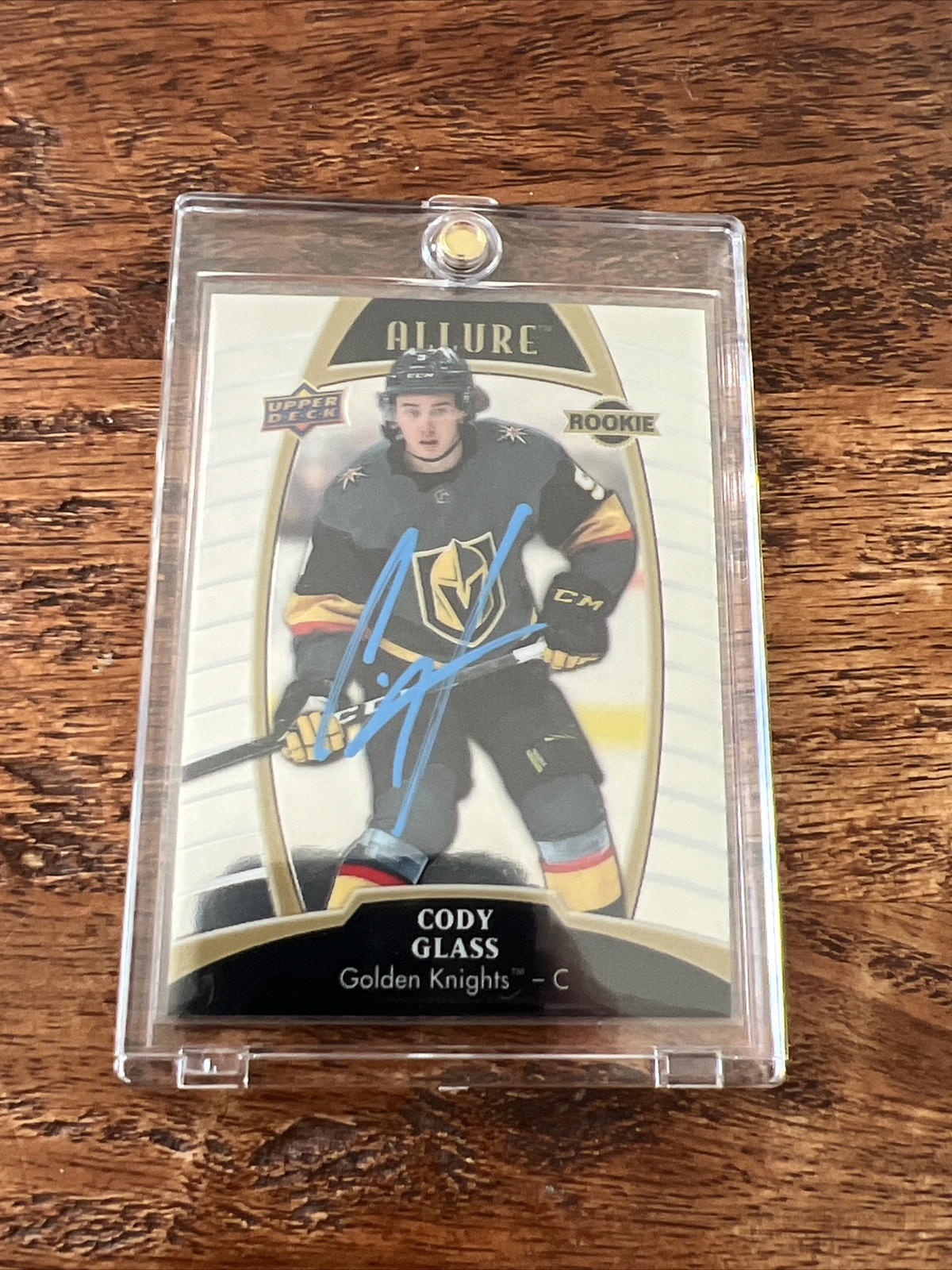 Cody Glass IP Signed UD Allure Rookie Card JSA Coa Golden Knights Autographed