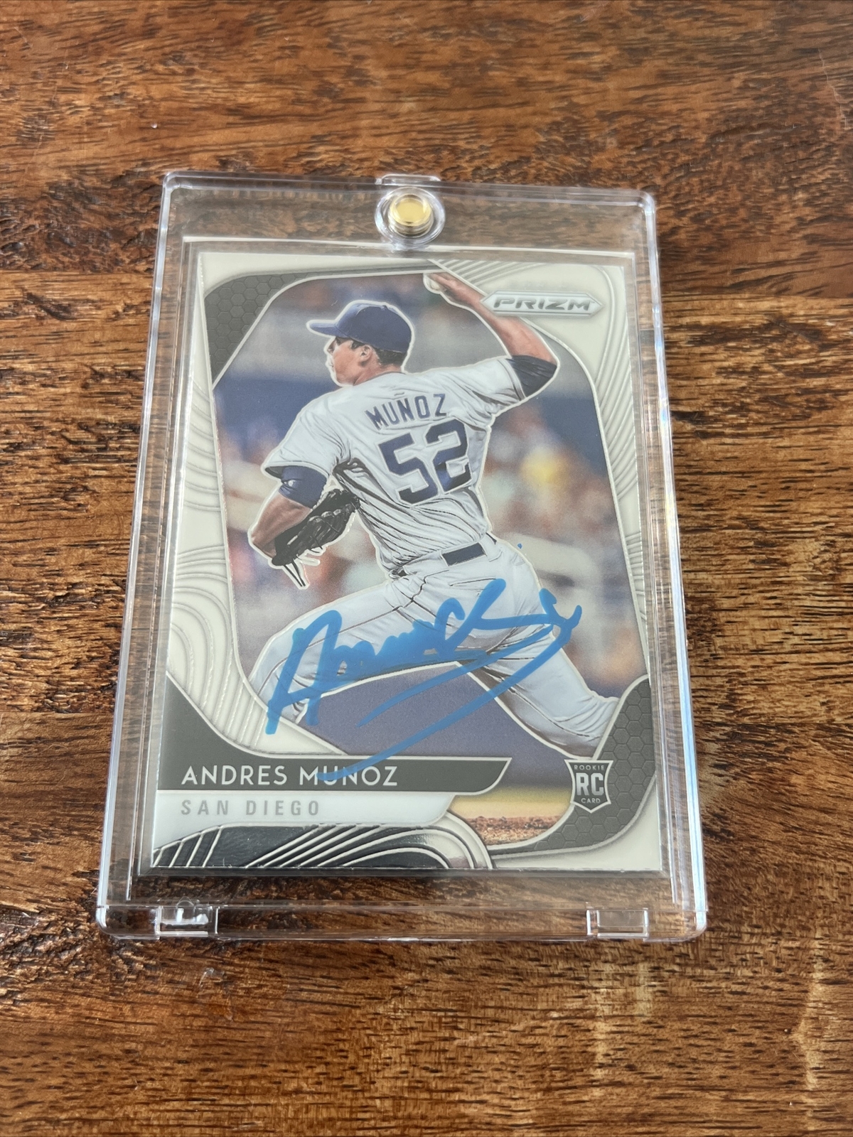 Andres Munoz IP Signed Prizm RC Card JSA Coa Mariners Autographed