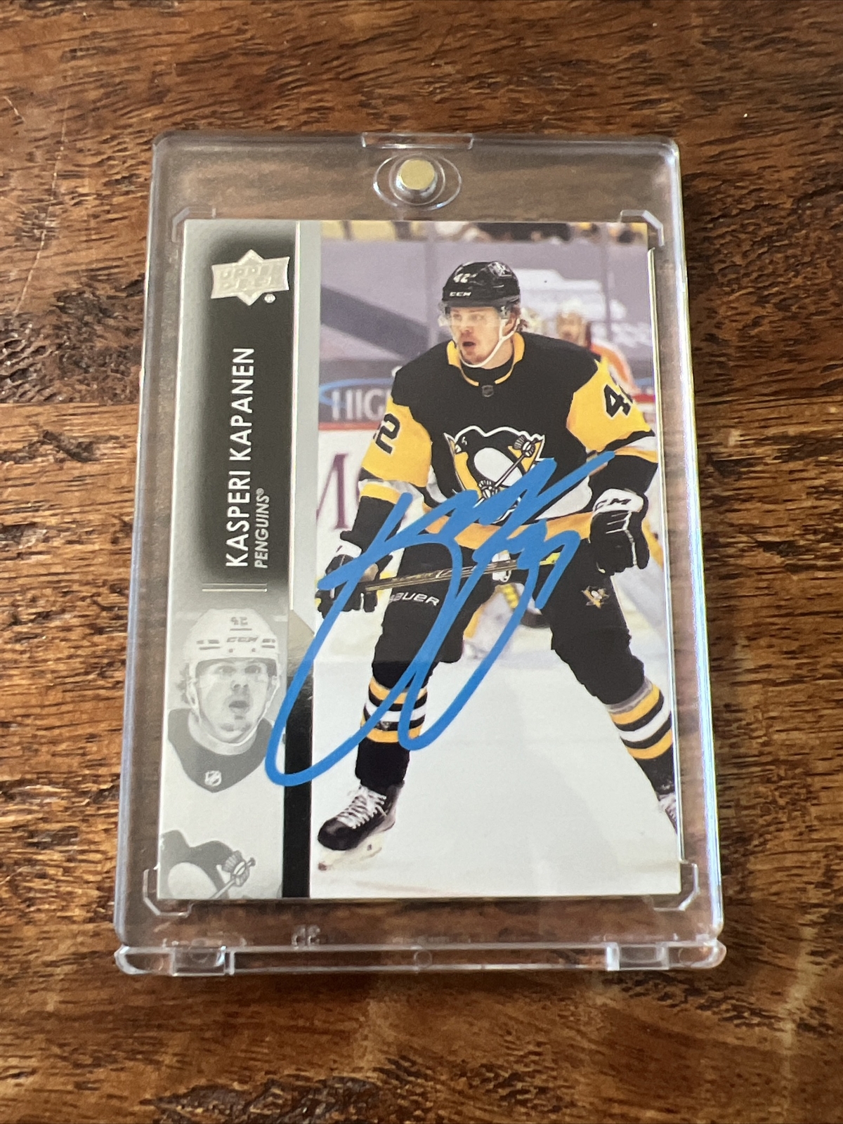 Kasperi Kapanen IP Signed Upper Deck Card JSA Coa Penguins Autographed