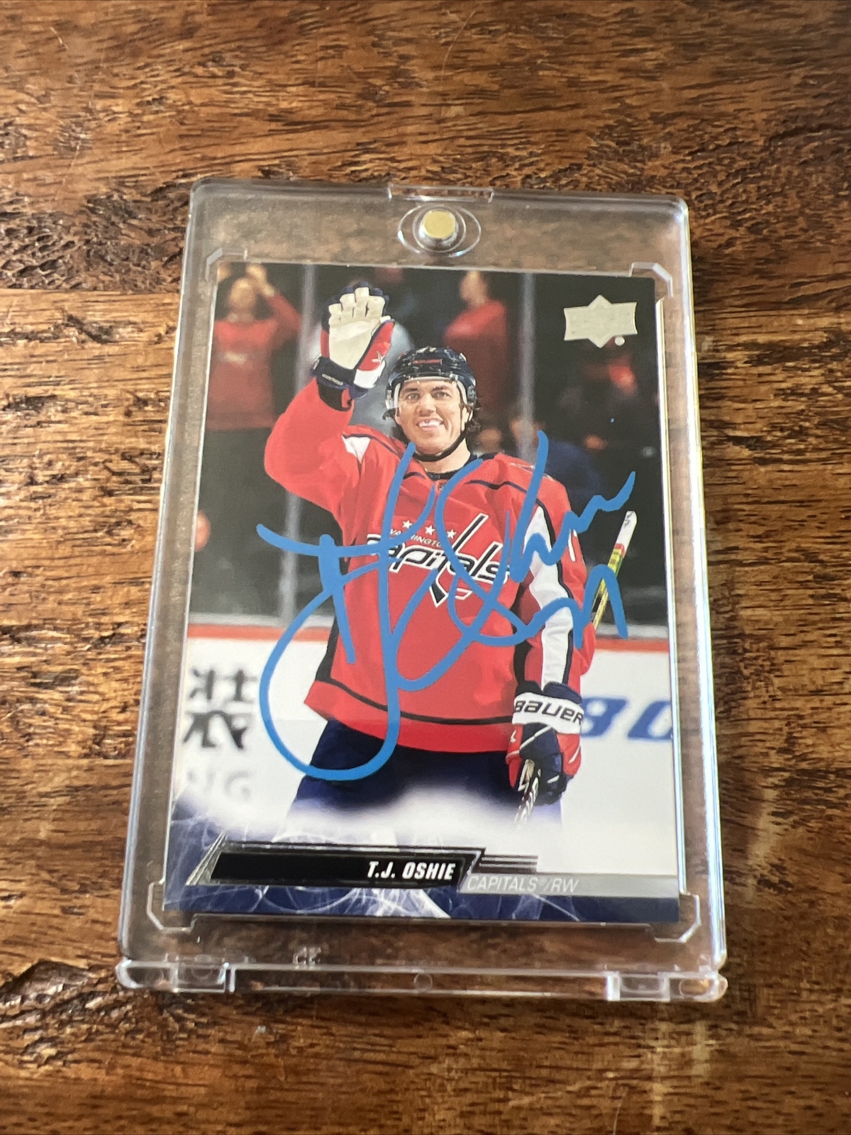 TJ Oshie IP Signed Upper Deck Card JSA Coa Autographed Capitals