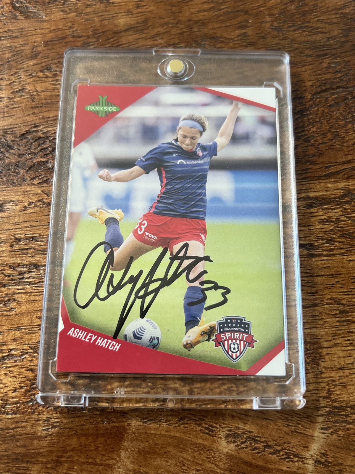Ashley Hatch IP Signed Parkside Card JSA Coa Autographed Washington Spirit