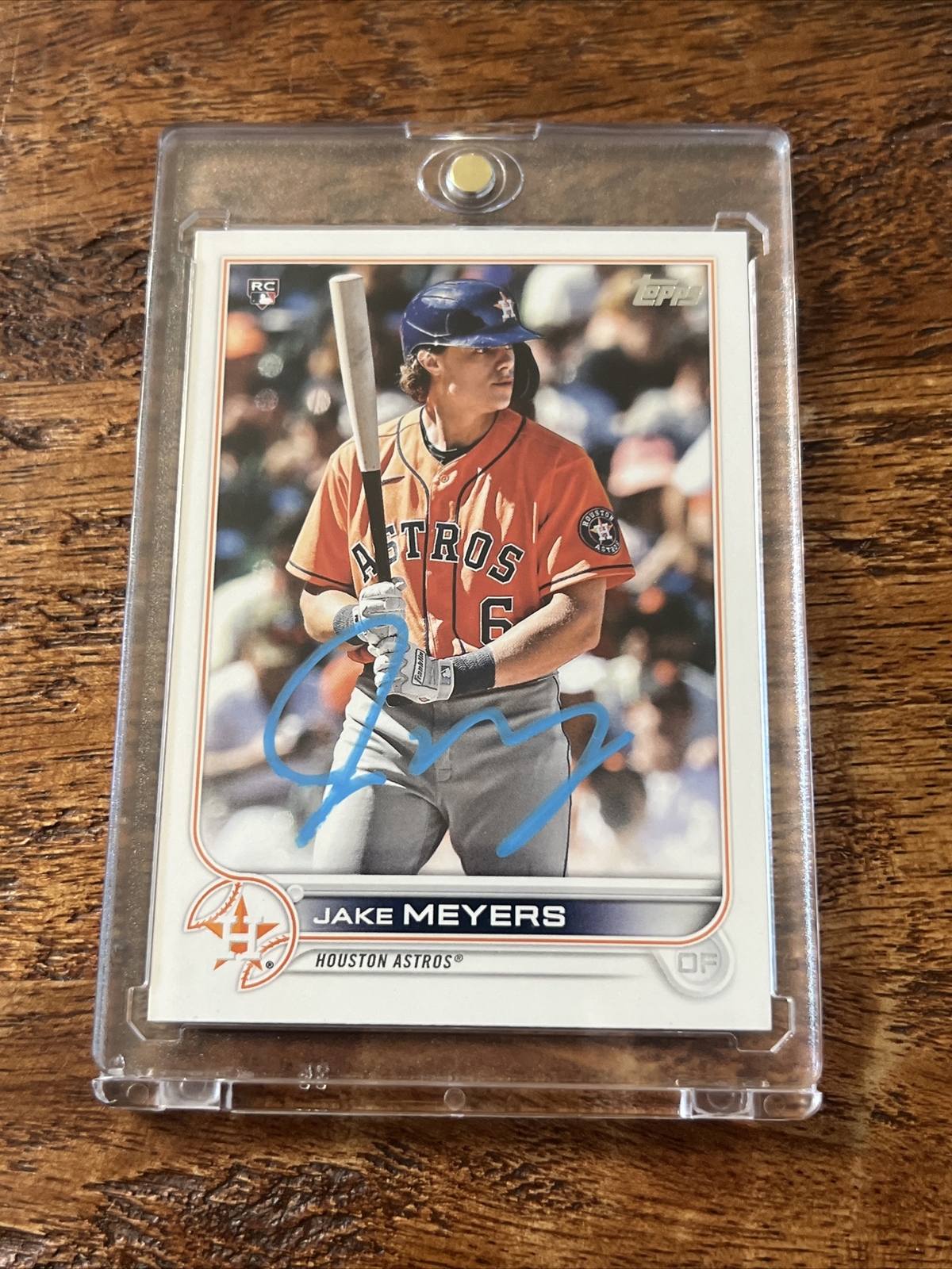 Jake Meyers IP Signed Topps Rookie Card JSA Coa Autographed Astros