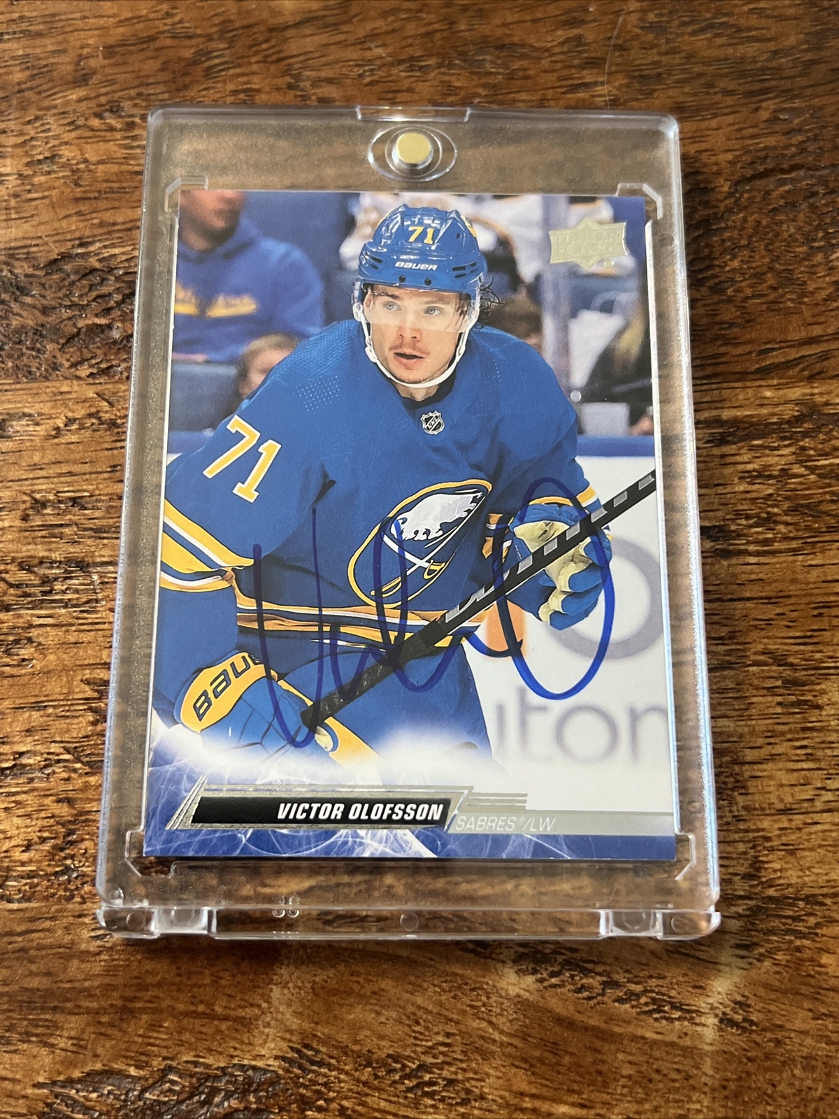 Victor Olofsson IP Signed Upper Deck Card JSA Coa Sabres Autographed