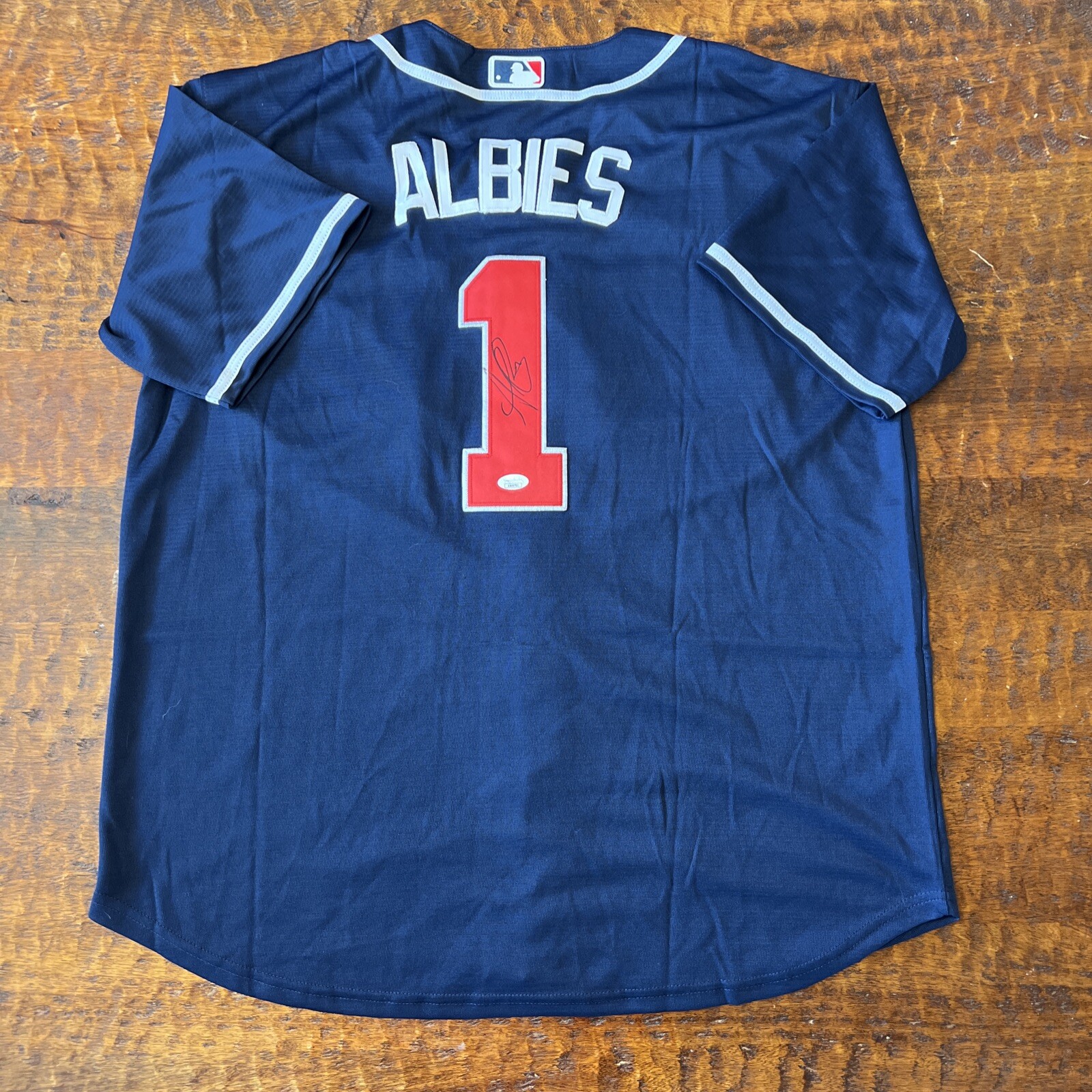 Ozzie Albies Signed Atlanta Braves Jersey JSA Coa Autographed