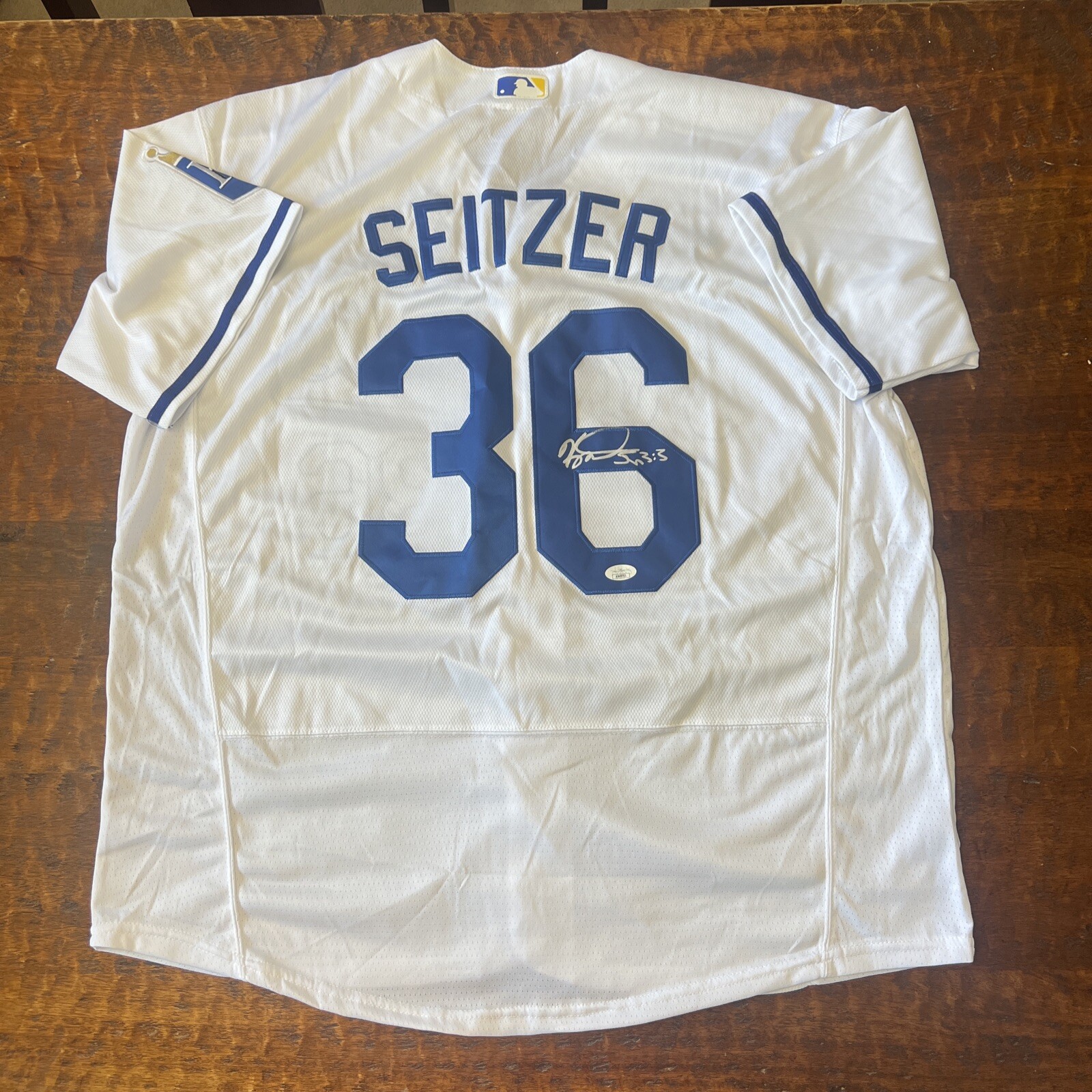 Kevin Seitzer Signed Kansas City Royals Jersey JSA Coa Autographed