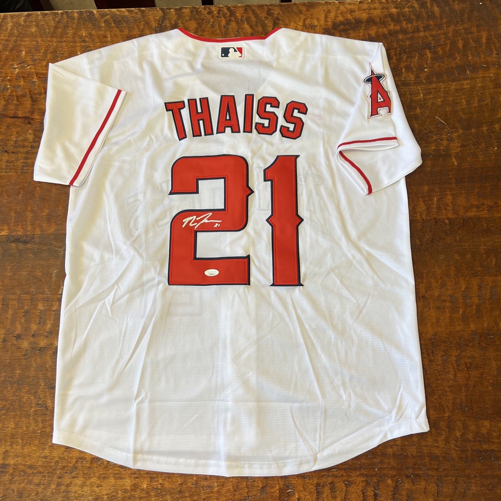 Matt Thaiss Signed Los Angeles Angels Jersey JSA Coa Autographed