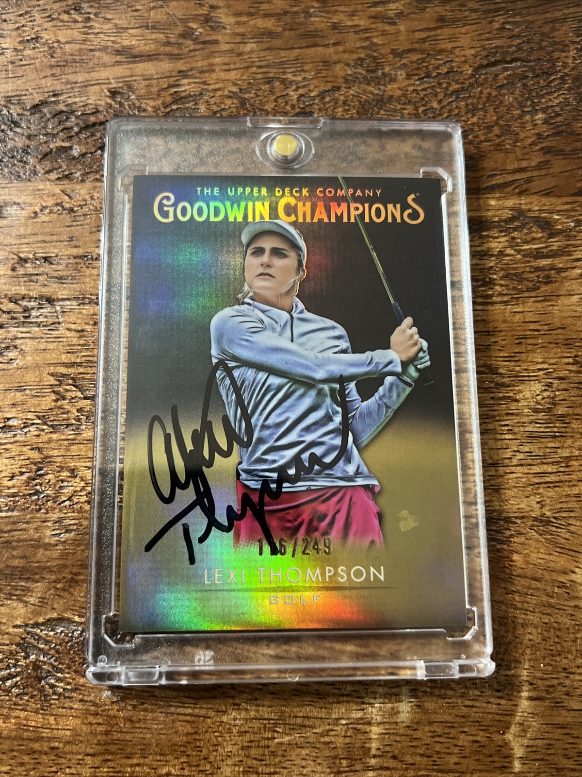 Lexi Thompson IP Signed Goodwin Champions Card JSA Coa Autographed Golf