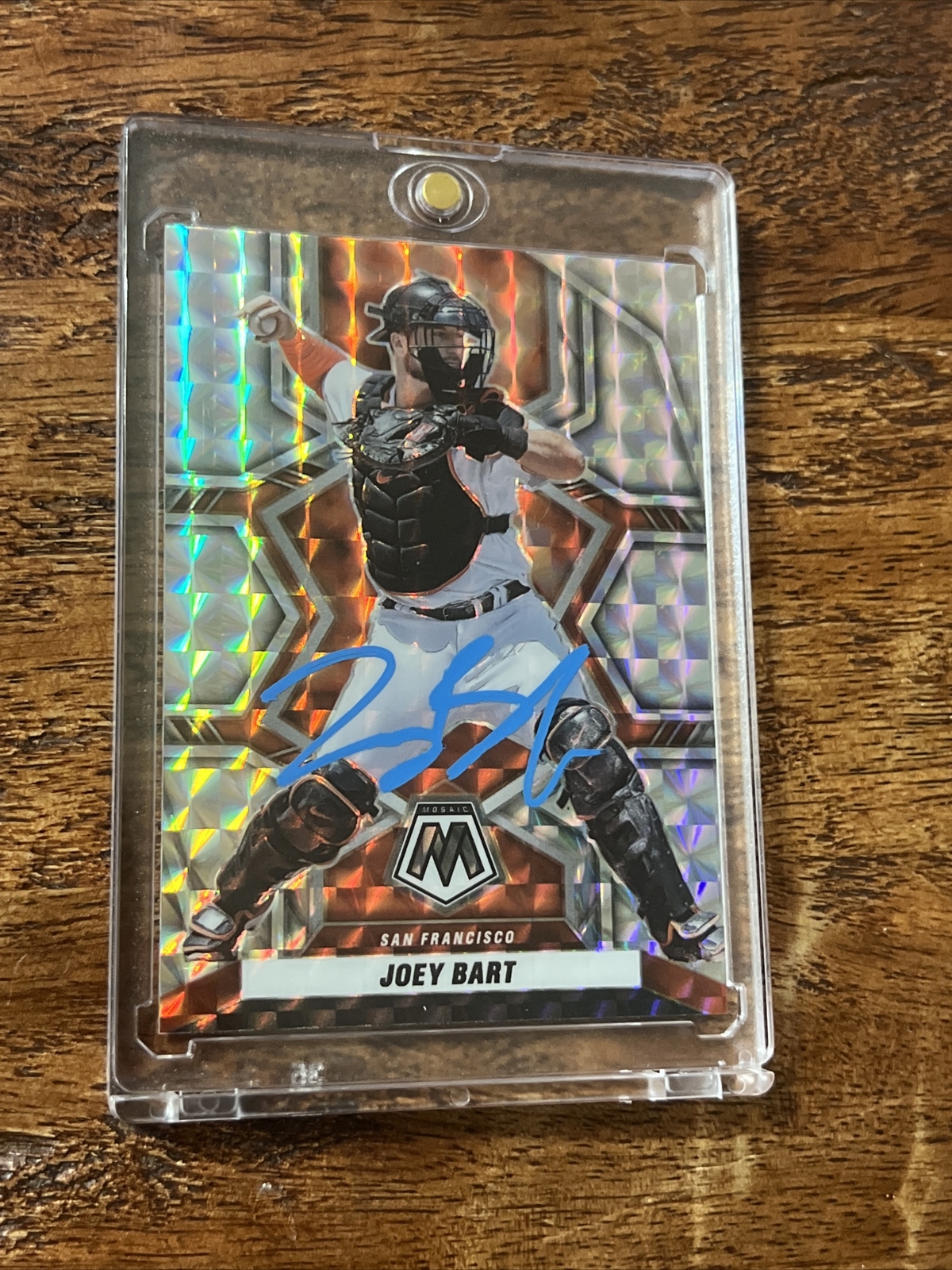 Joey Bart IP Signed Mosaic Card JSA Coa Autographed Giants