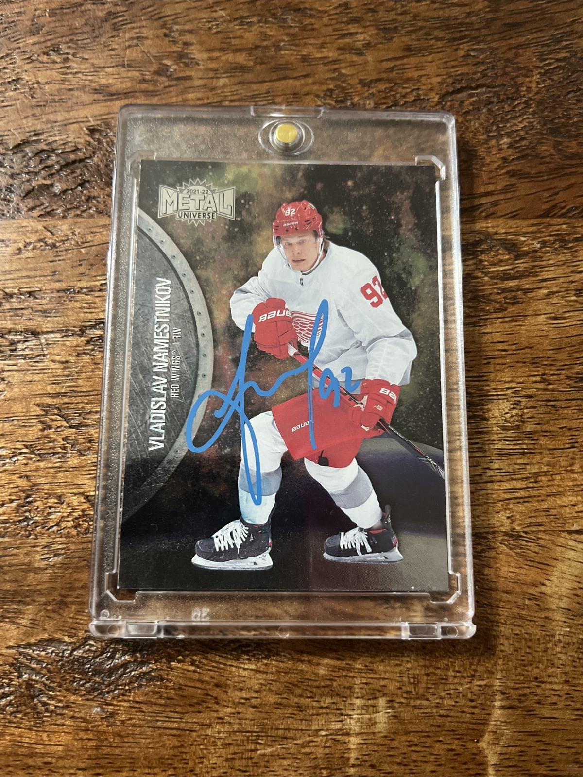 Vladislav Namestnikov IP Signed Skybox Metal Card JSA Coa Autographed Red Wings