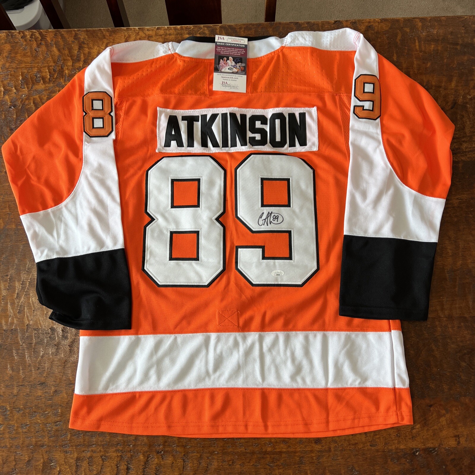 Cam Atkinson Signed Philadelphia Flyers Jersey JSA Coa Autographed Hockey