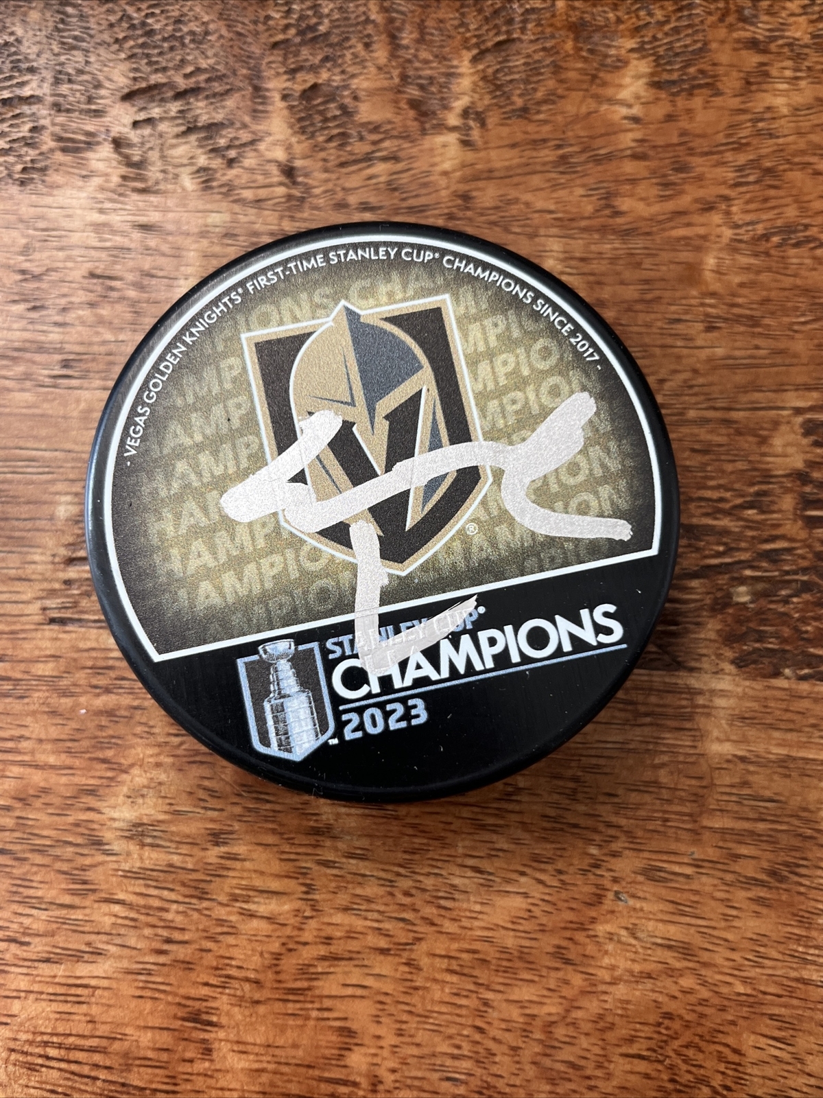 Alex Pietrangelo Signed 23 Stanley Cup Champions Puck JSA Coa Golden Knights