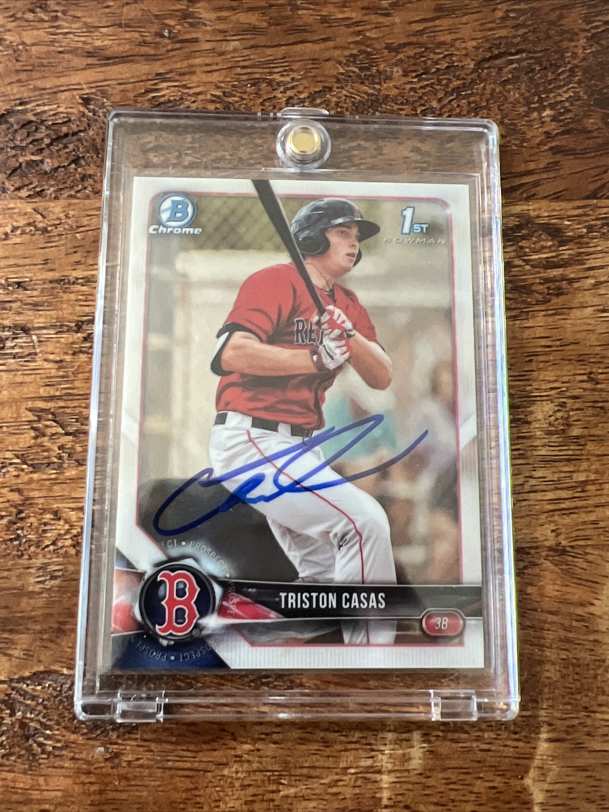 Triston Casas IP Signed 1st Bowman Chrome Card JSA Coa Autographed Red Sox