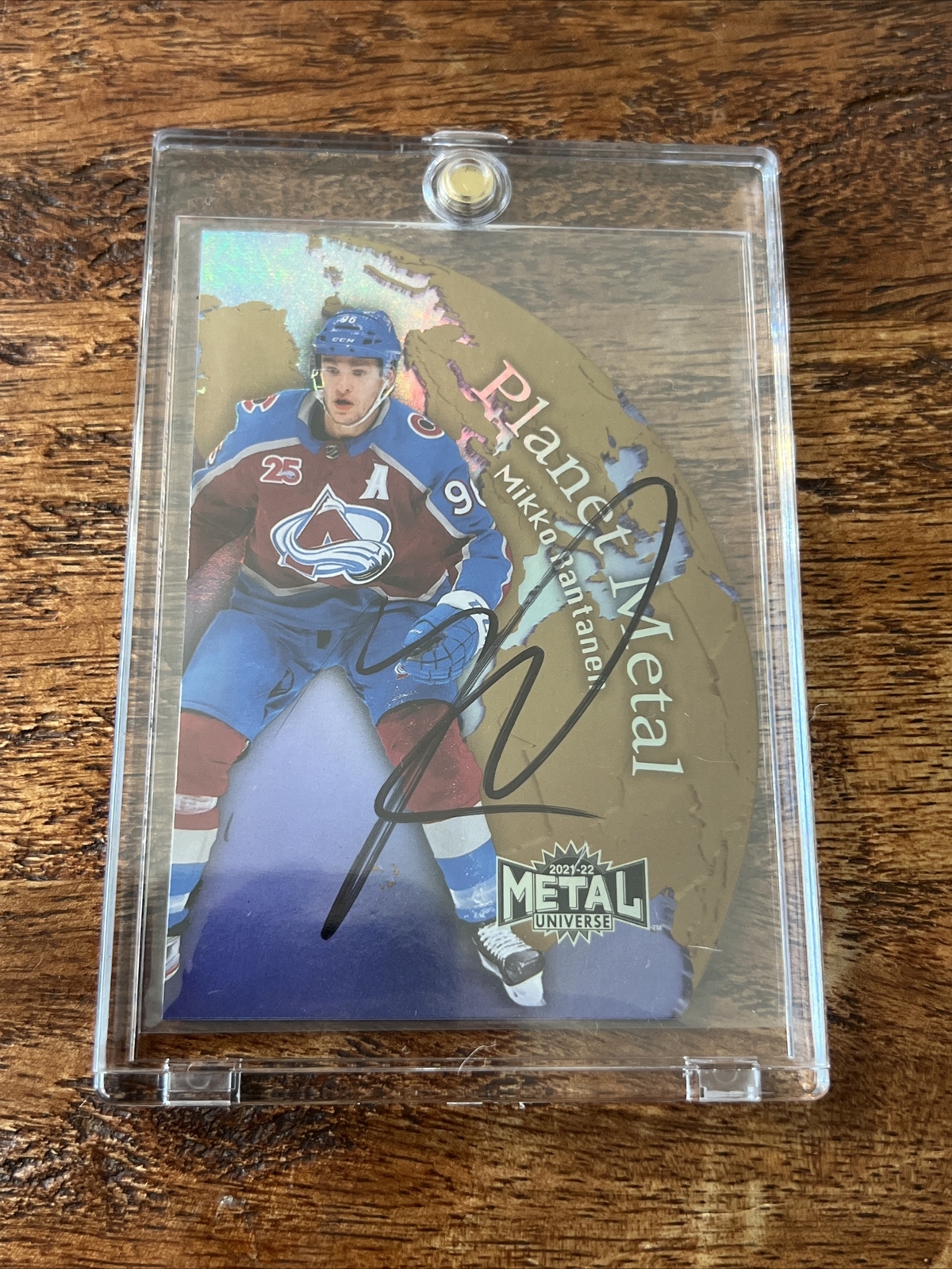 Mikko Rantanen IP Signed Skybox Metal Card JSA Coa Autographed Avalanche
