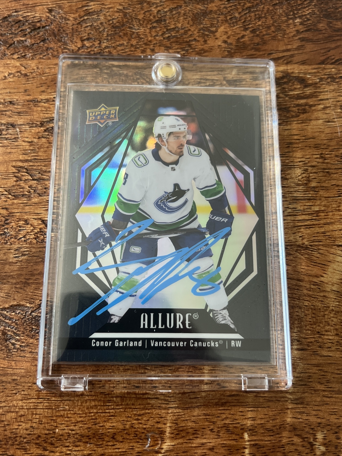 Conor Garland IP Signed Upper Deck Allure Card JSA Coa Autographed Canucks