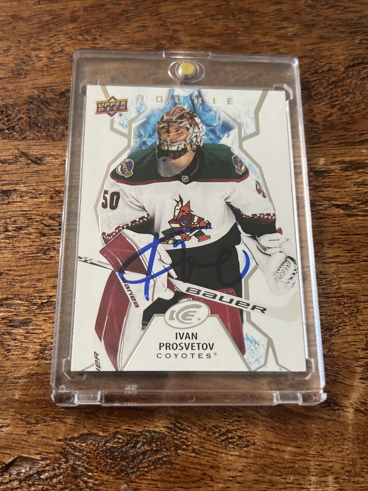 Ivan Prosvetov IP Signed Upper Deck Ice RC Card JSA Coa Autographed Coyotes