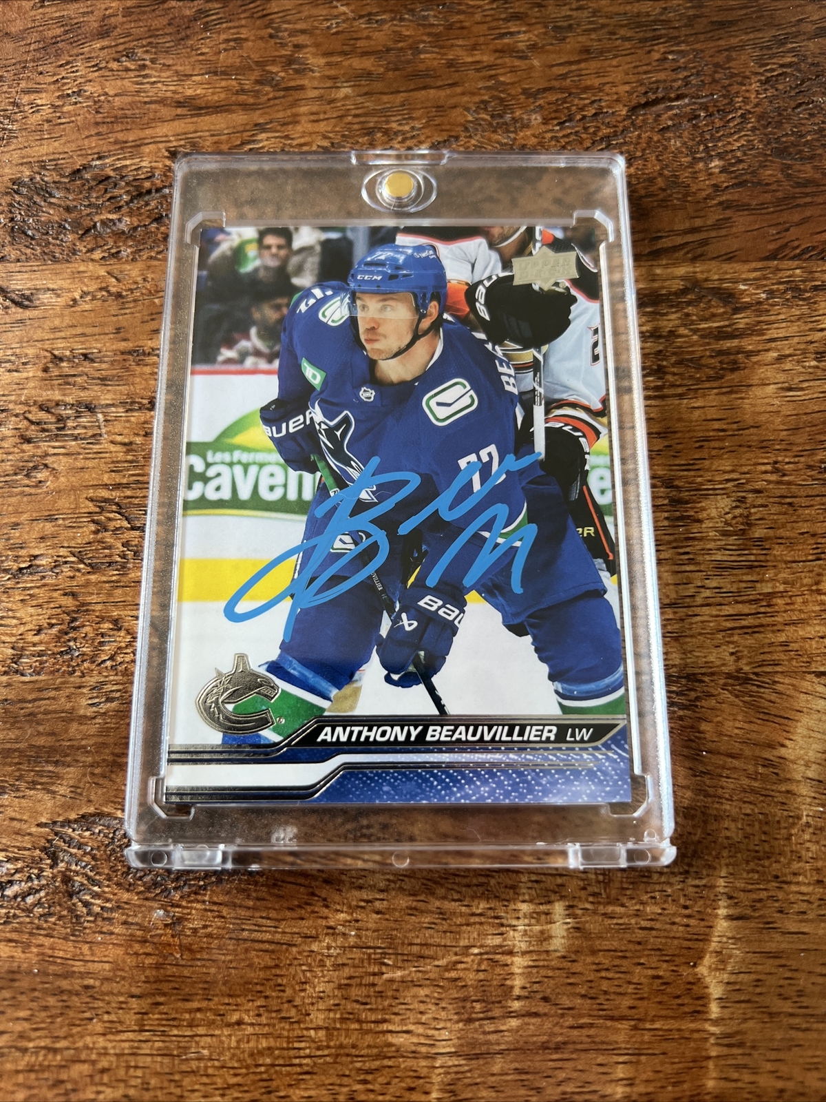 Anthony Beauvillier IP Signed Upper Deck Card JSA Coa Autographed Canucks