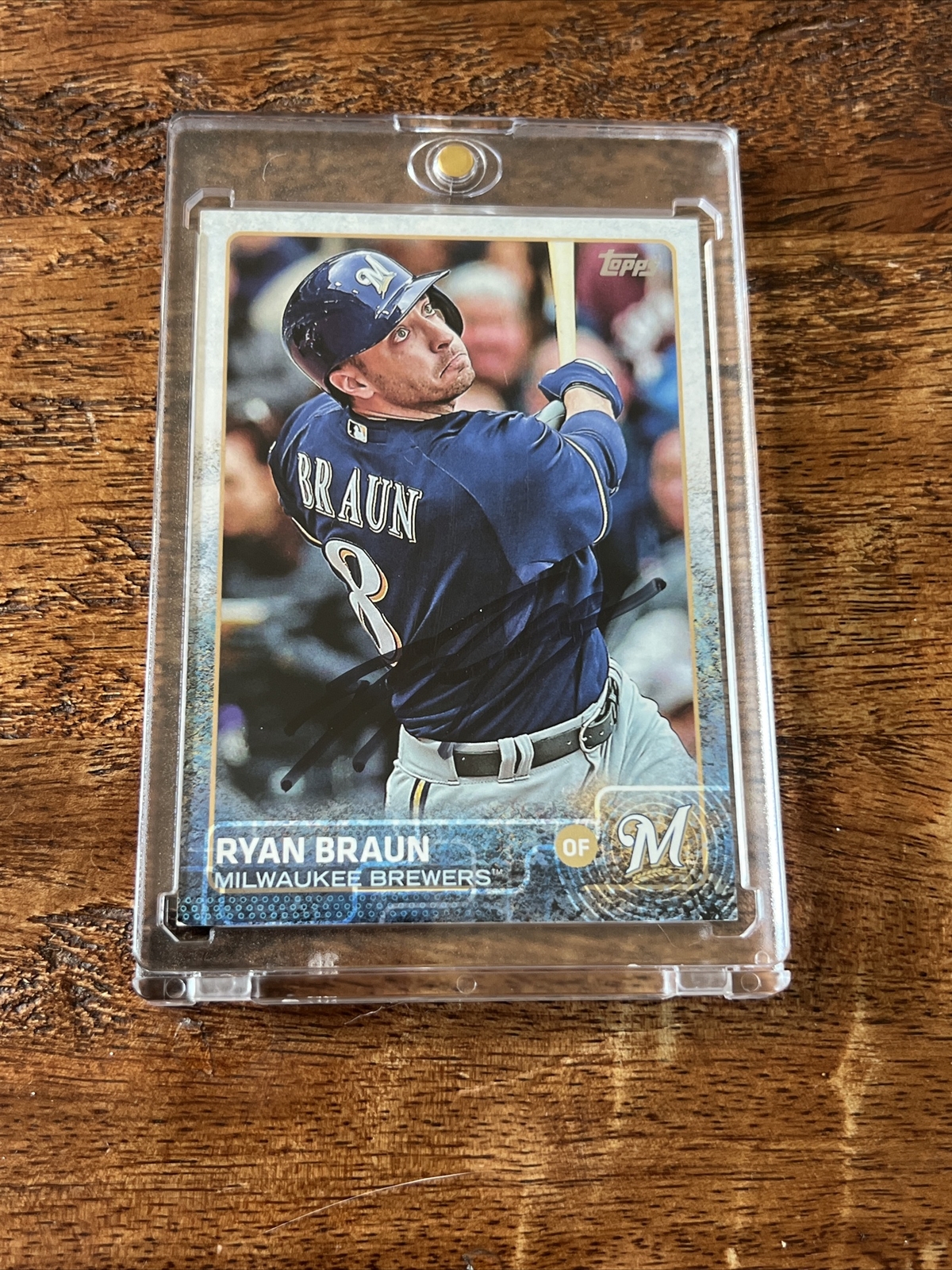 Ryan Braun IP Signed Topps Card JSA Coa Autographed Brewers