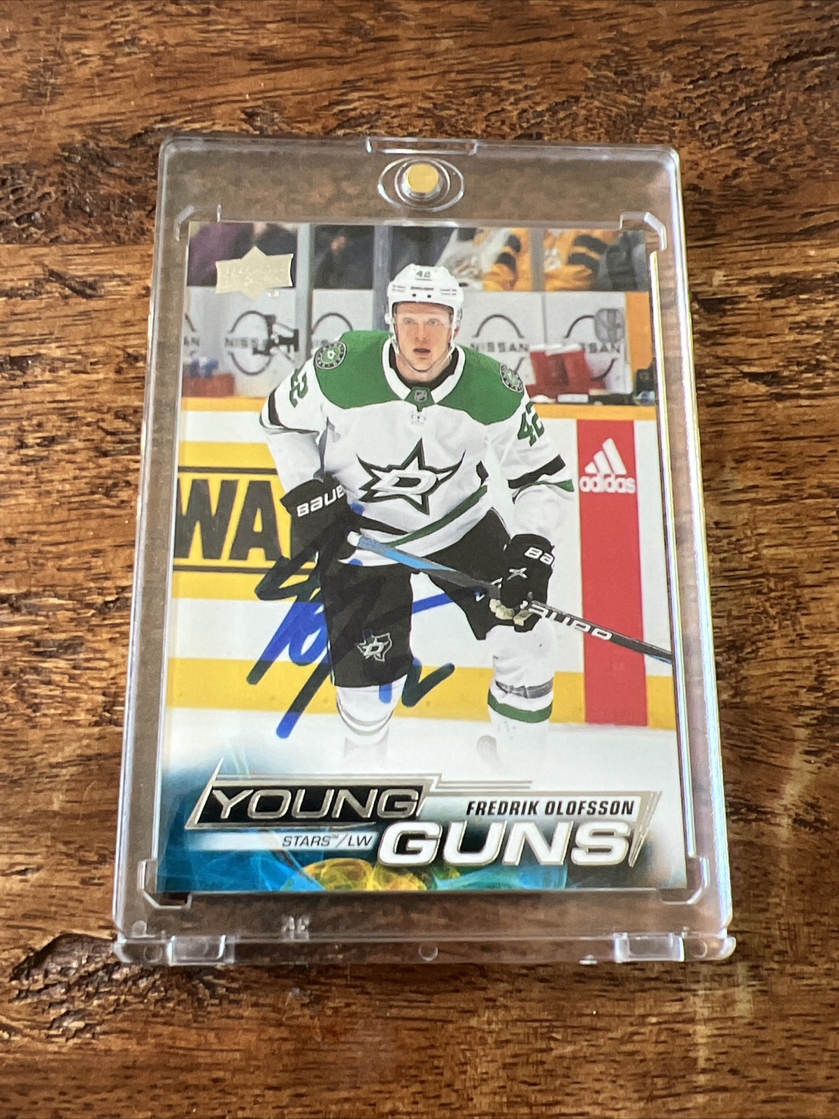 Fredrik Olofsson IP Signed UD Young Guns Card JSA Coa Autographed Stars