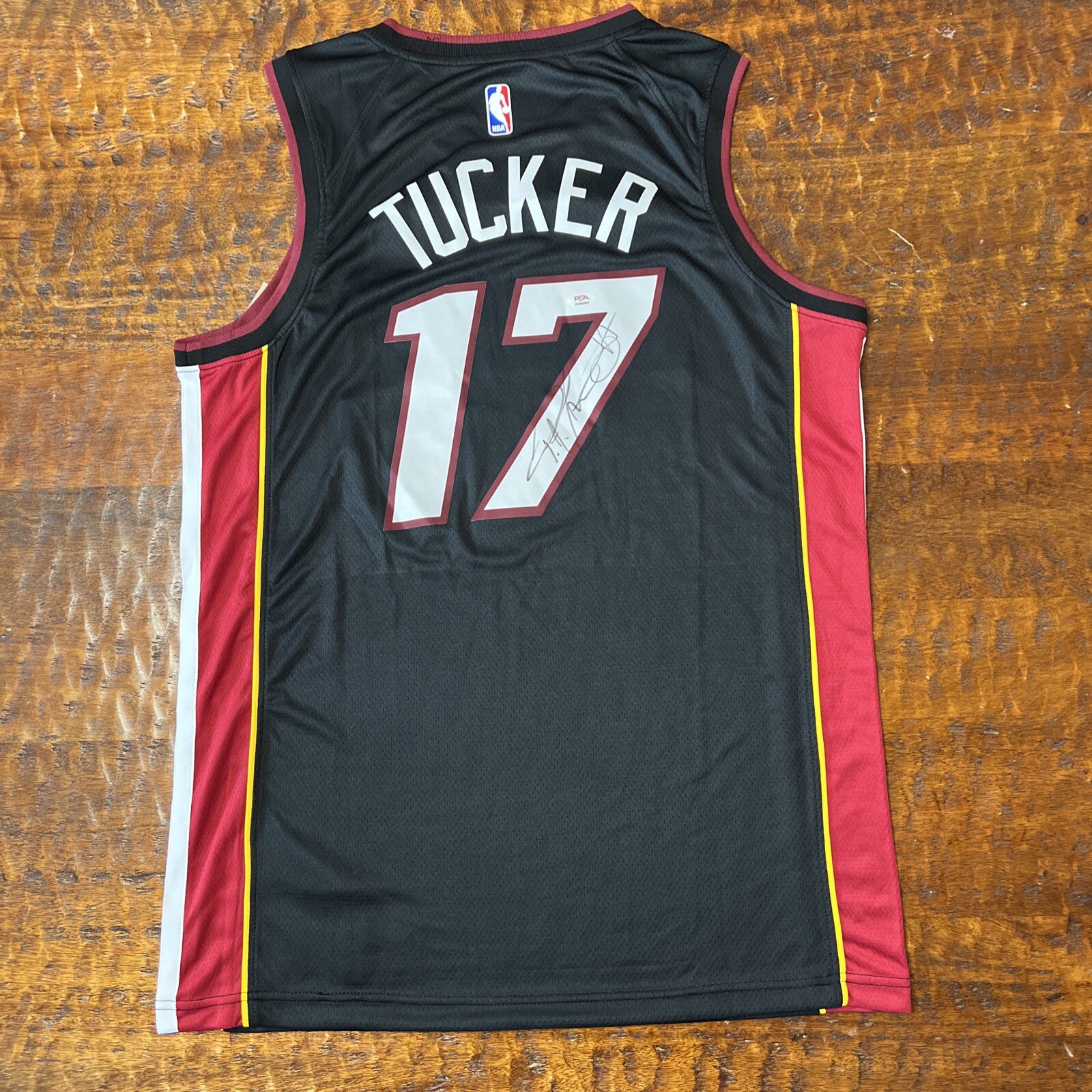 P. J. Tucker Signed Miami Heat Jersey PSA DNA  Autographed