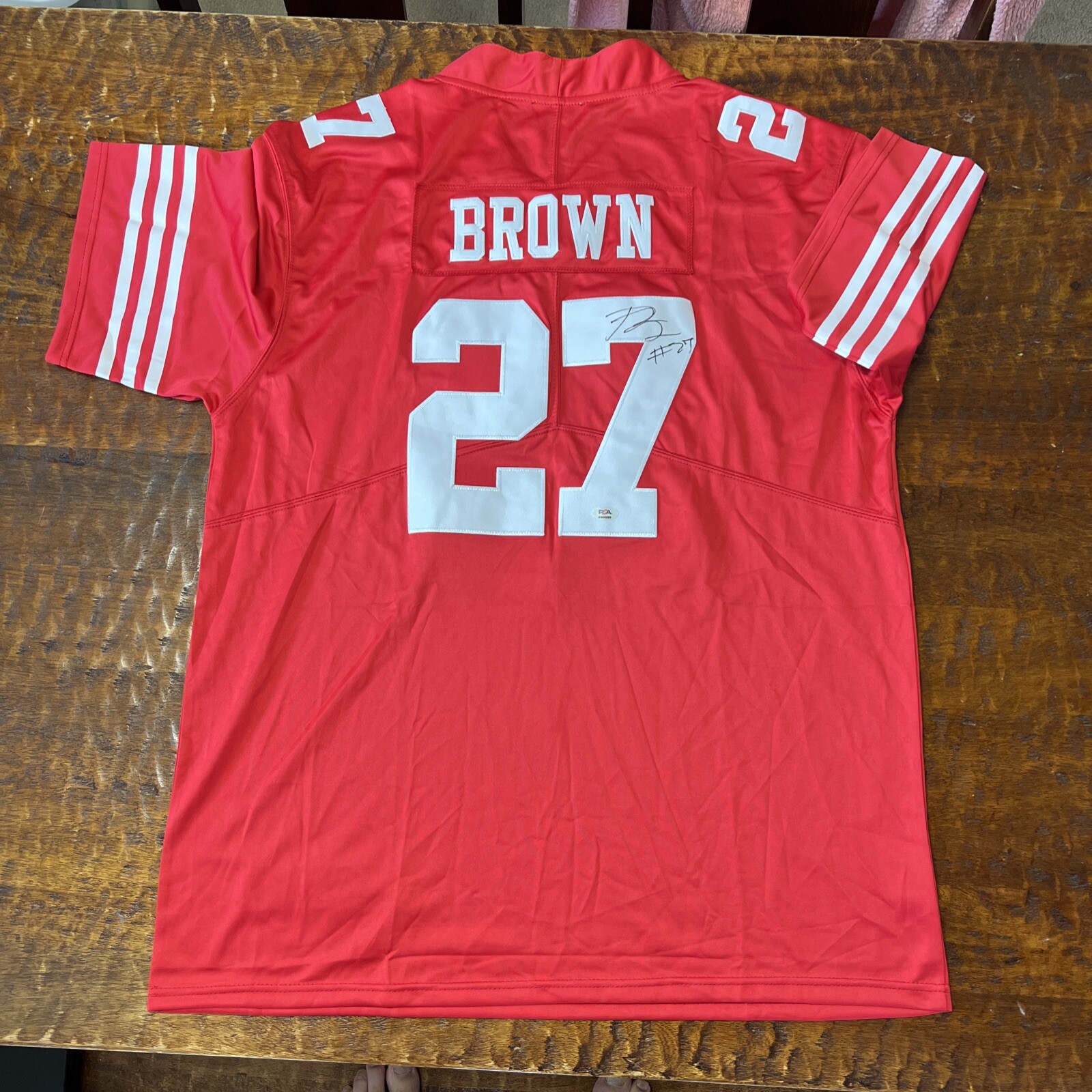 Ji'Ayir Brown Signed San Francisco 49ers Jersey PSA DNA  Autographed