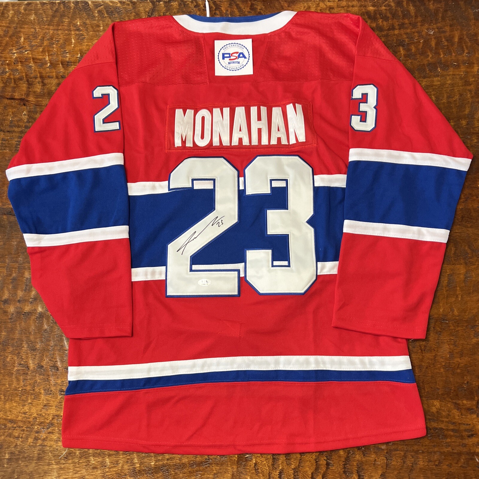 Sean Monahan Signed Montreal Canadiens Jersey PSA DNA Autographed