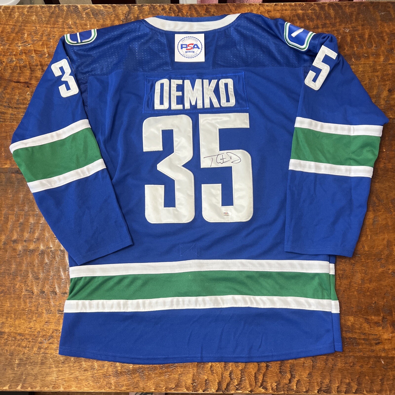 Thatcher Demko Signed Vancouver Canucks Jersey PSA DNA Autographed
