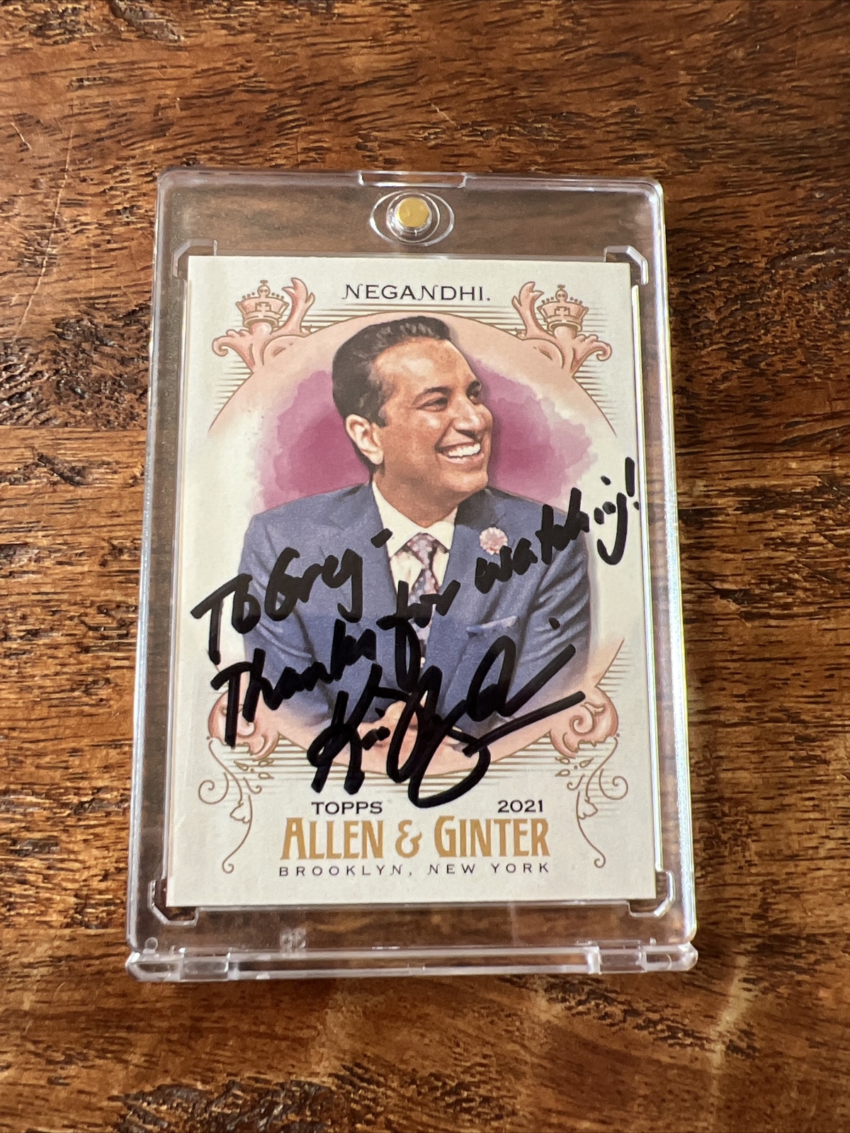 Kevin Negandhi IP Signed Allen & Ginter Card Psa Dna Autographed ESPN Sports