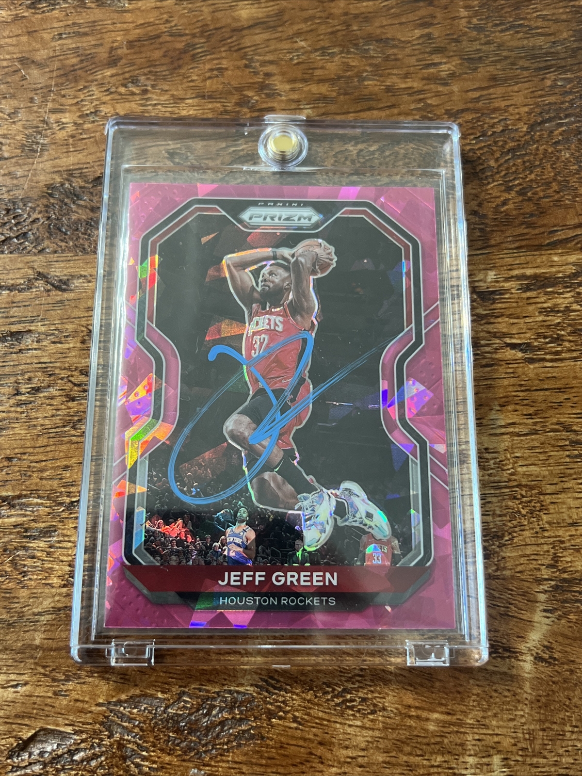 Jeff Green IP Signed Prizm Card Psa Dna Autographed Rockets