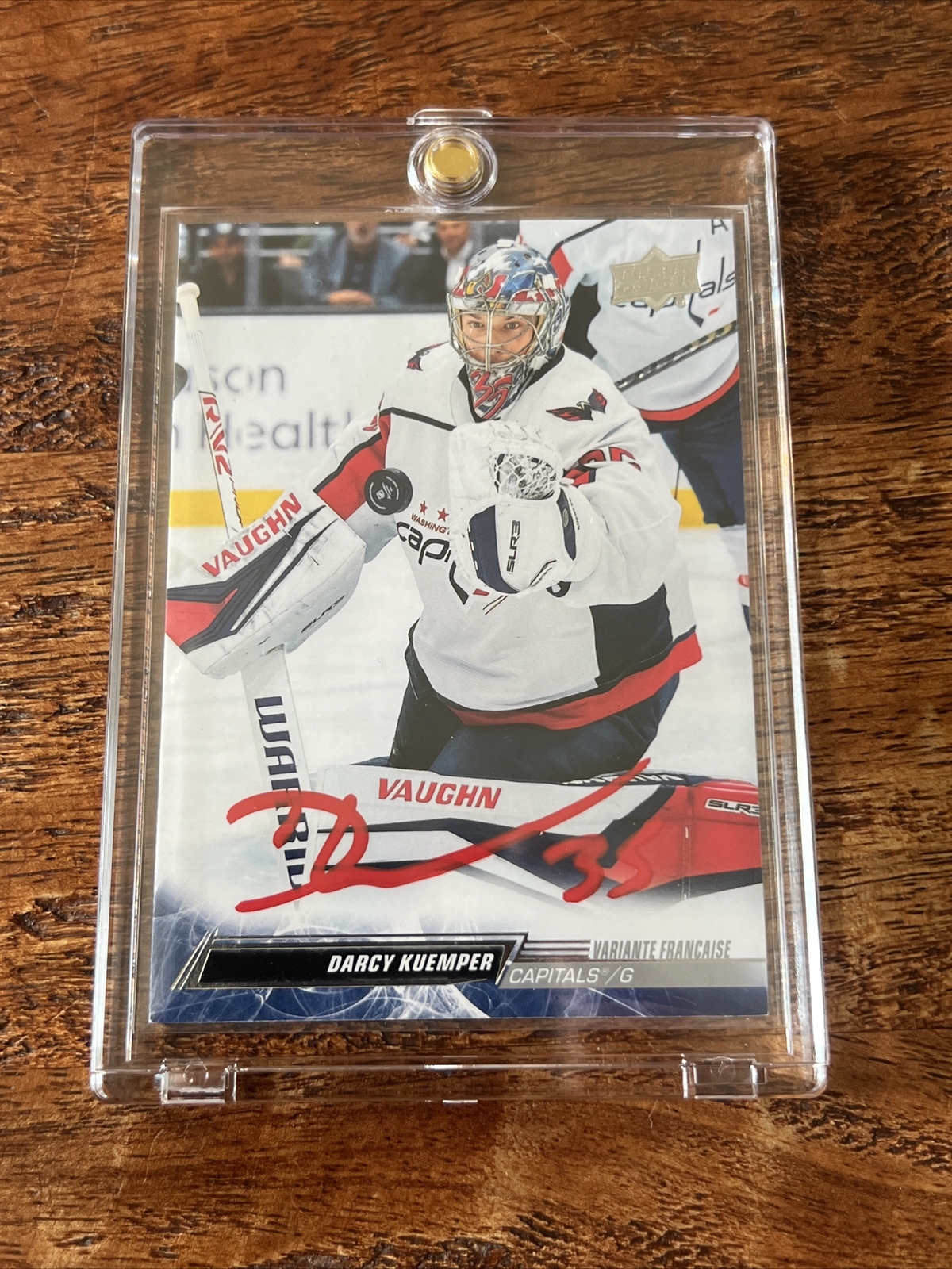 Darcy Kuemper IP Signed Upper Deck Card PSA DNA  Autographed Capitals