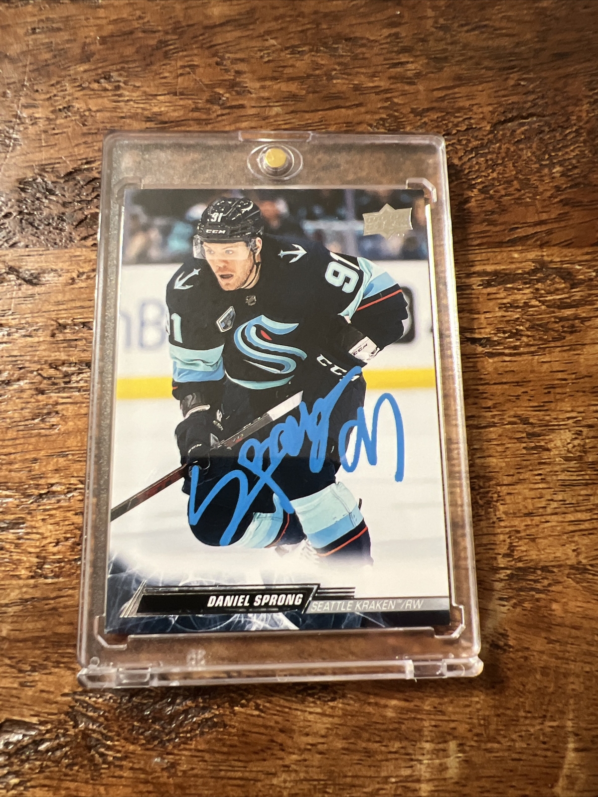 Daniel Sprong IP Signed Upper Deck Card PSA DNA  Autographed Kraken